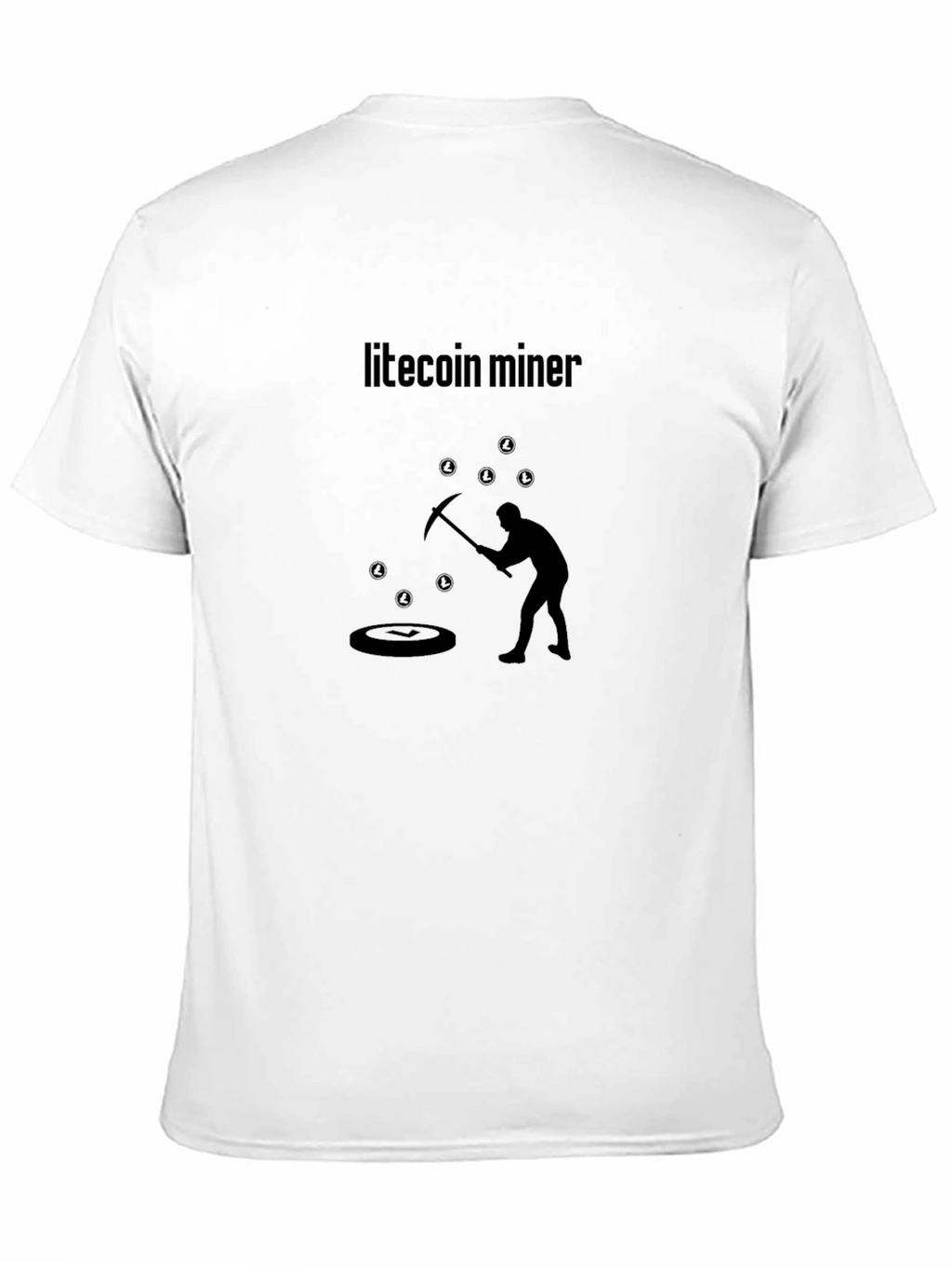 Litecoin Miner Crypto T-Shirt - Black