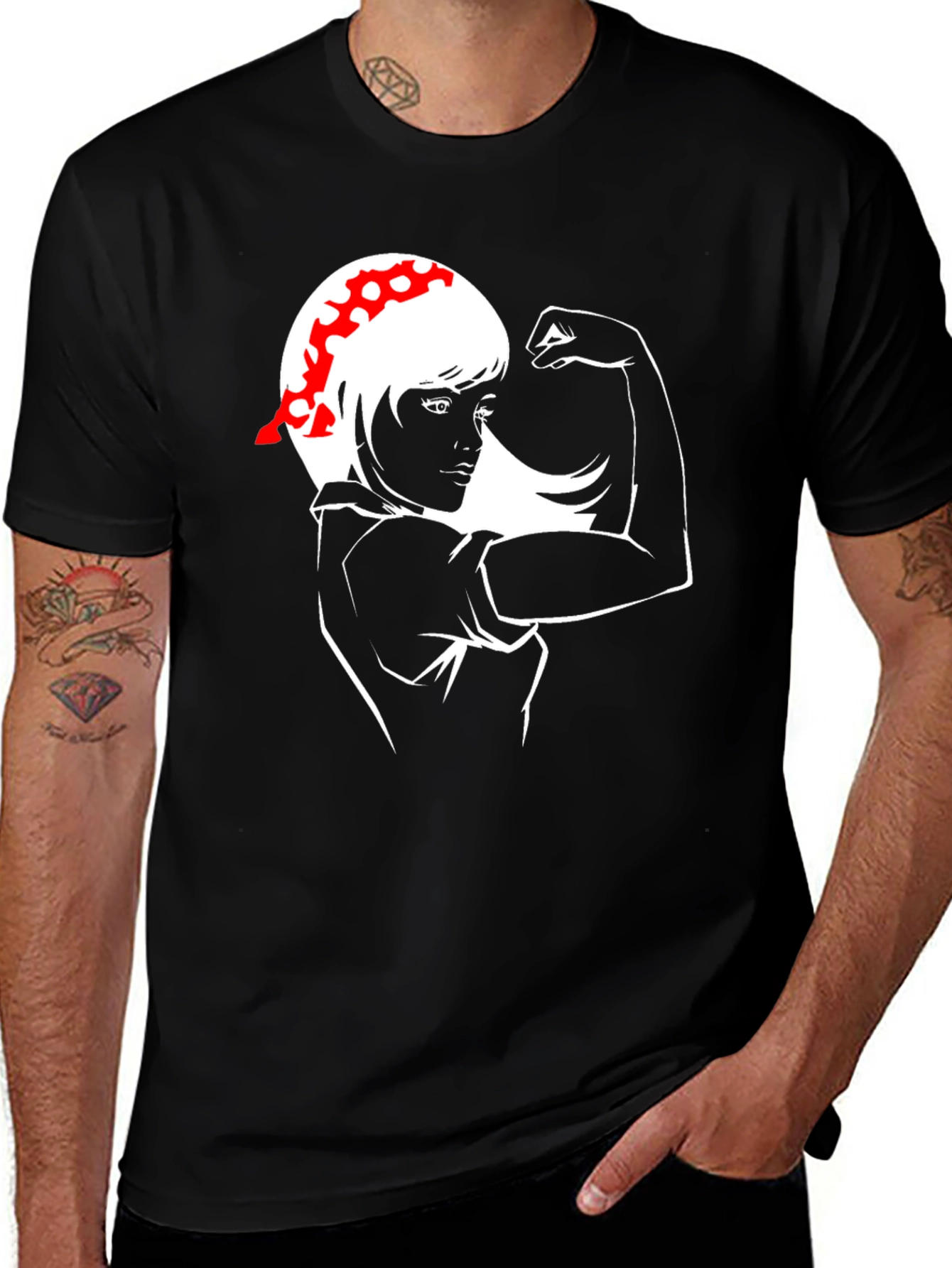 Rosie the Riveter Graphic Tee - Womens Empowerment Shirt