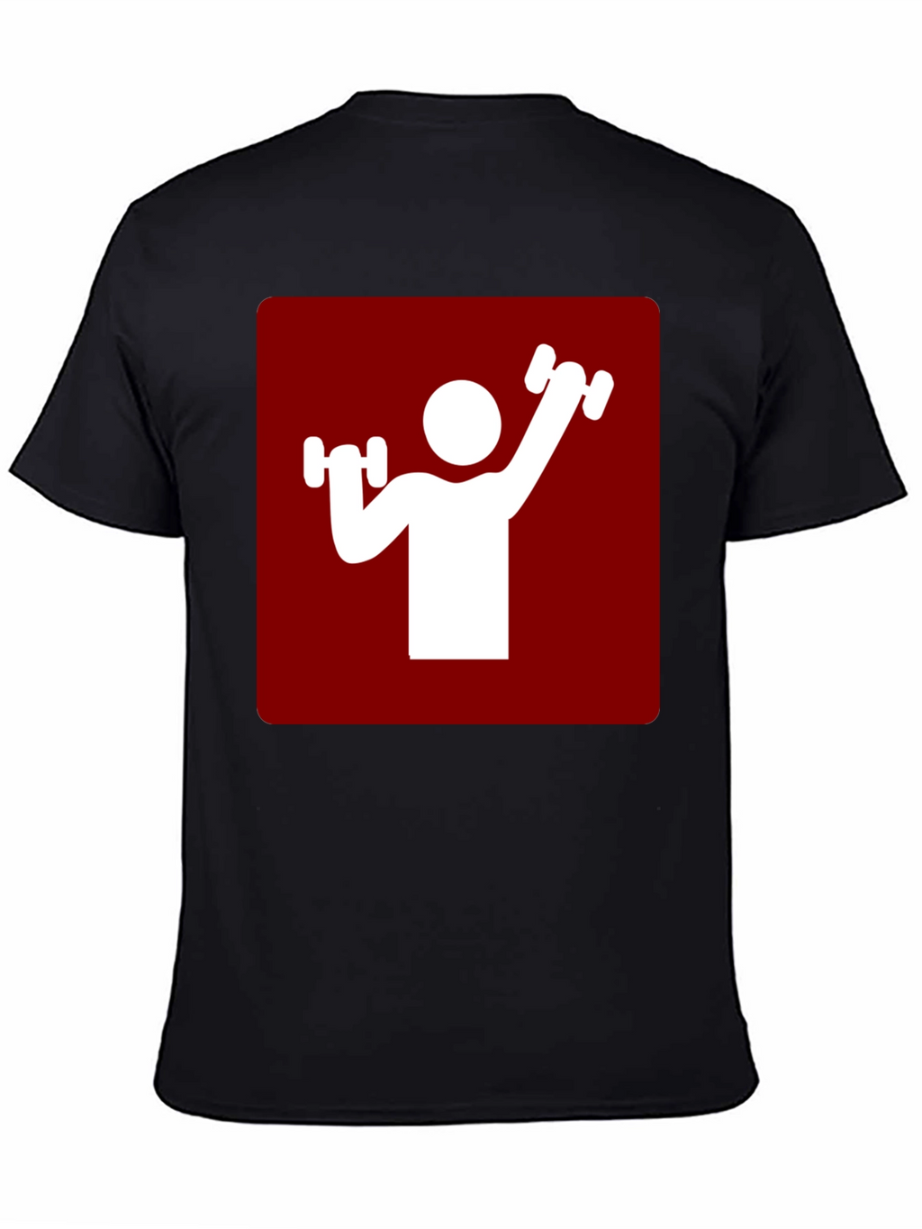 Workout Graphic Tee - Red & White