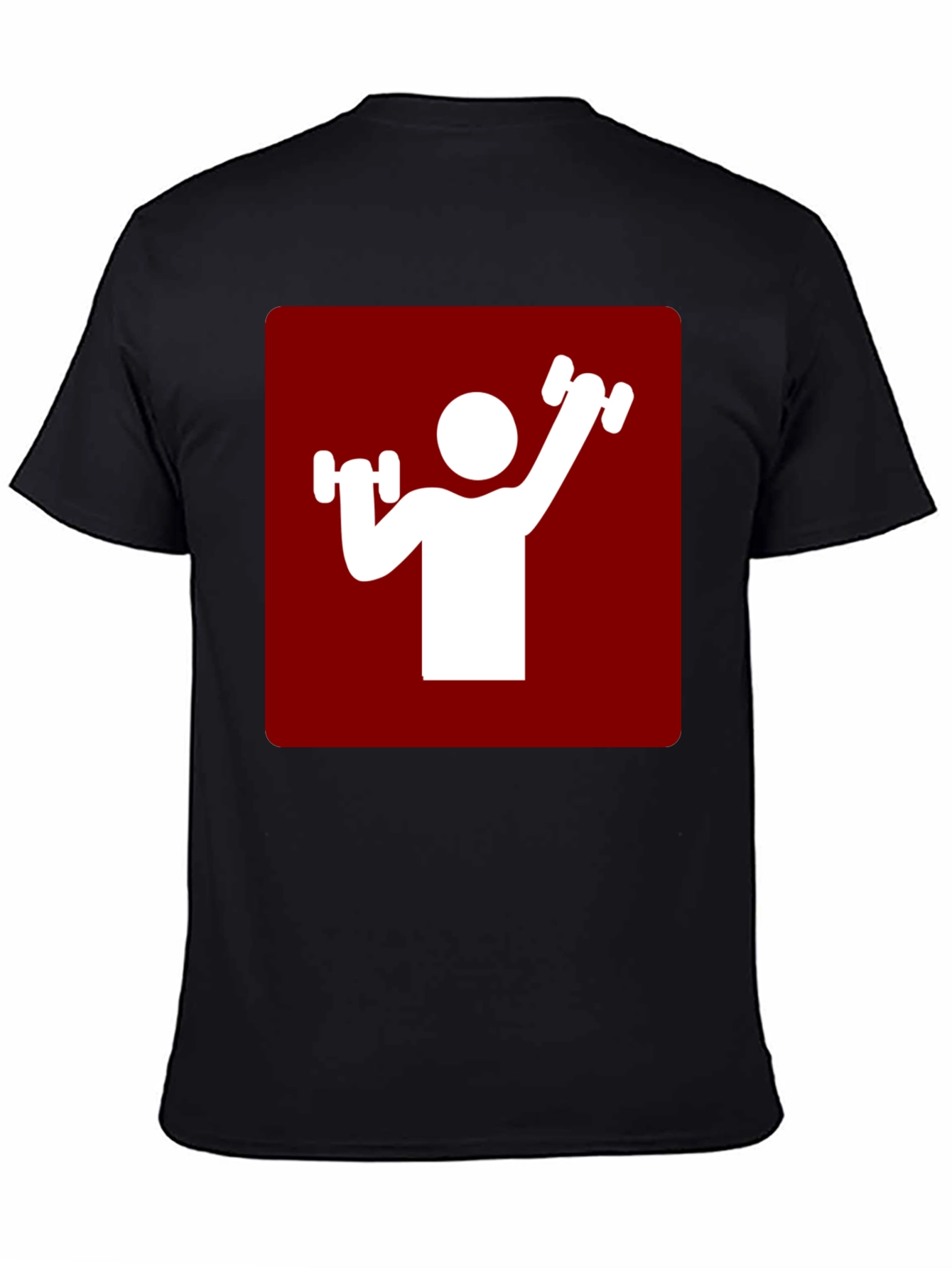Workout Graphic Tee - Red & White