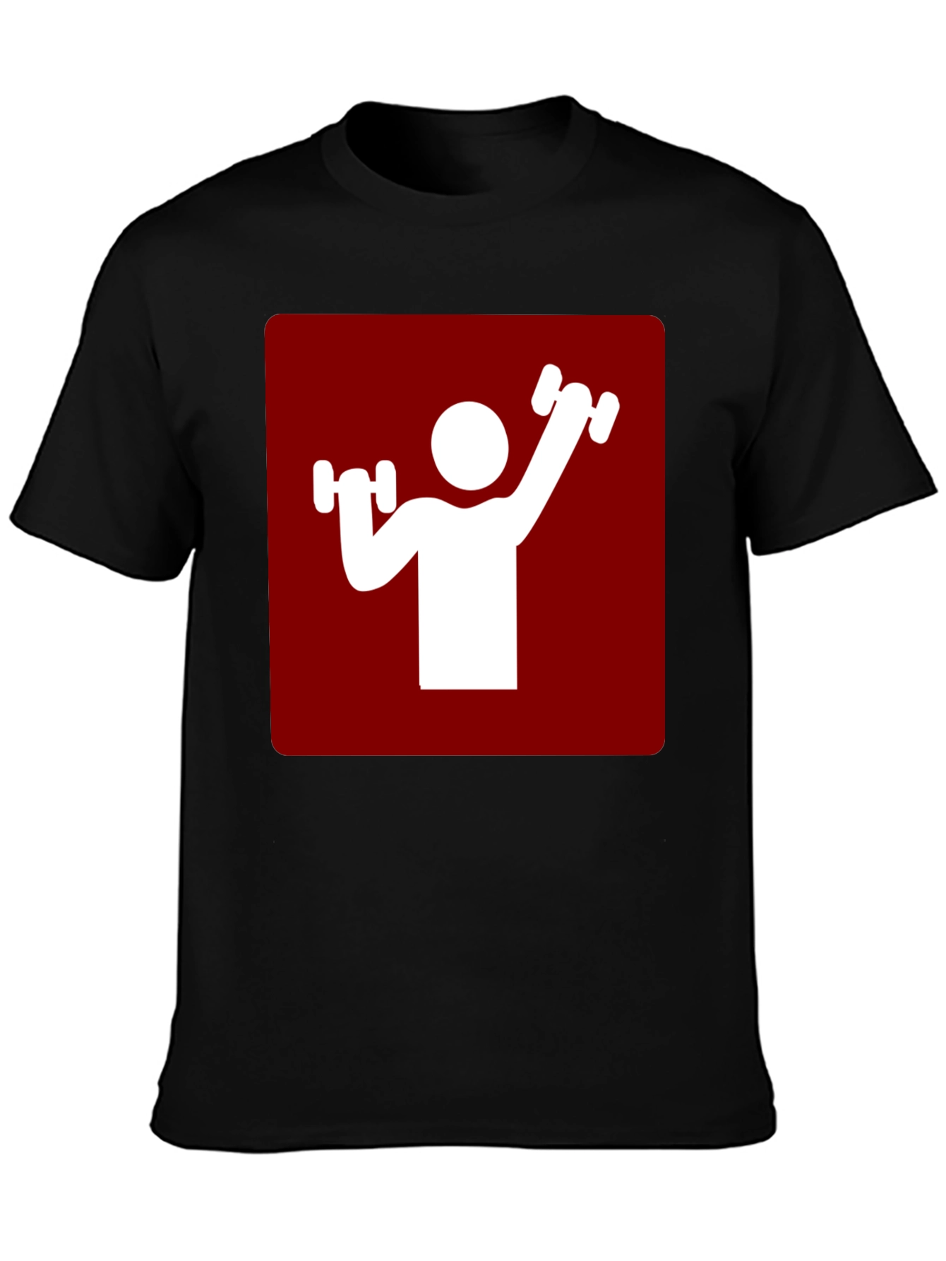 Workout Graphic Tee - Red & White