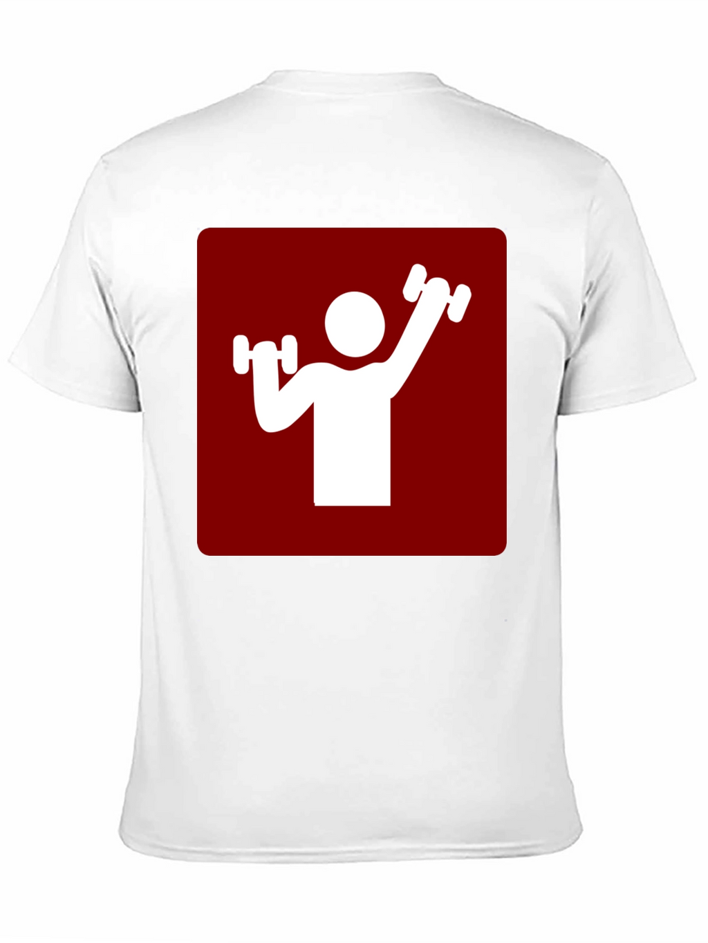 Workout Graphic Tee - Red & White
