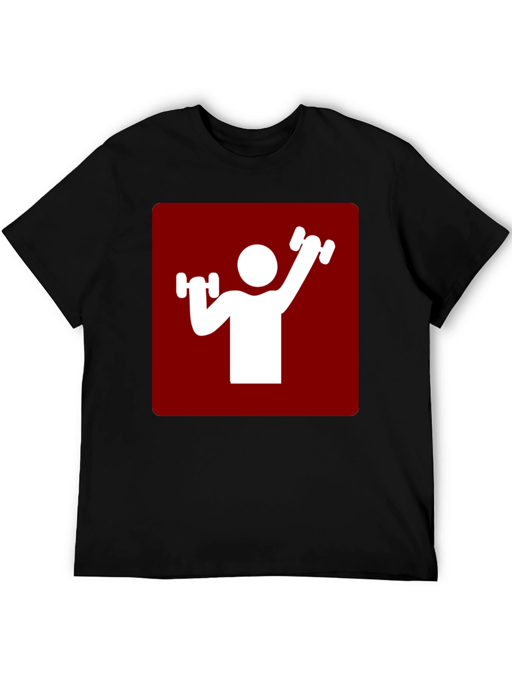 Workout Graphic Tee - Red & White