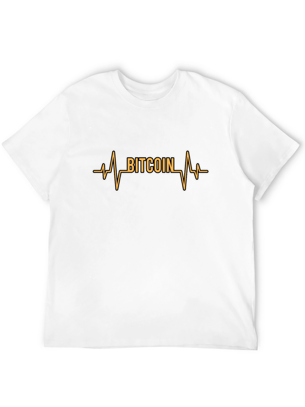 Bitcoin Heartbeat Graphic Tee - Crypto Fan T-Shirt