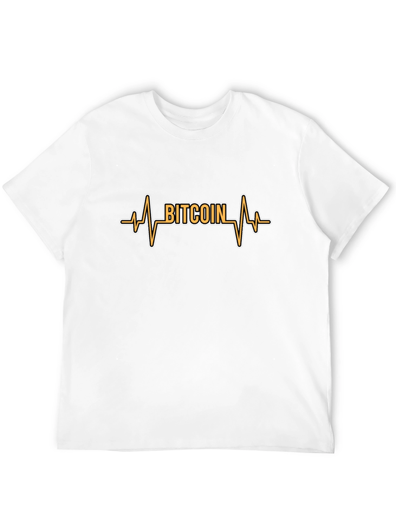 Bitcoin Heartbeat Graphic Tee - Crypto Fan T-Shirt