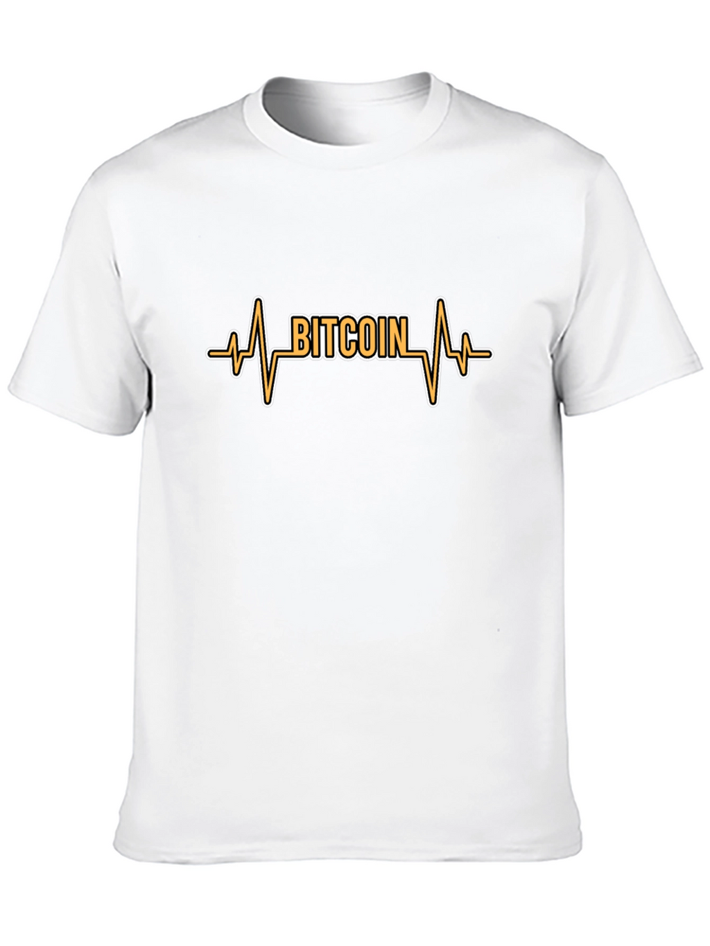 Bitcoin Heartbeat Graphic Tee - Crypto Fan T-Shirt