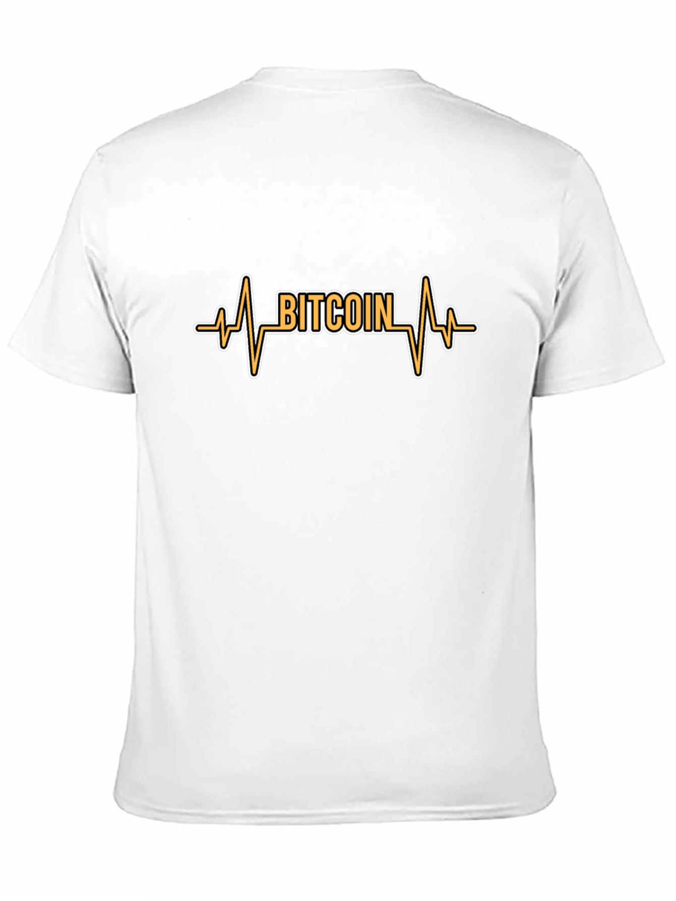 Bitcoin Heartbeat Graphic Tee - Crypto Fan T-Shirt
