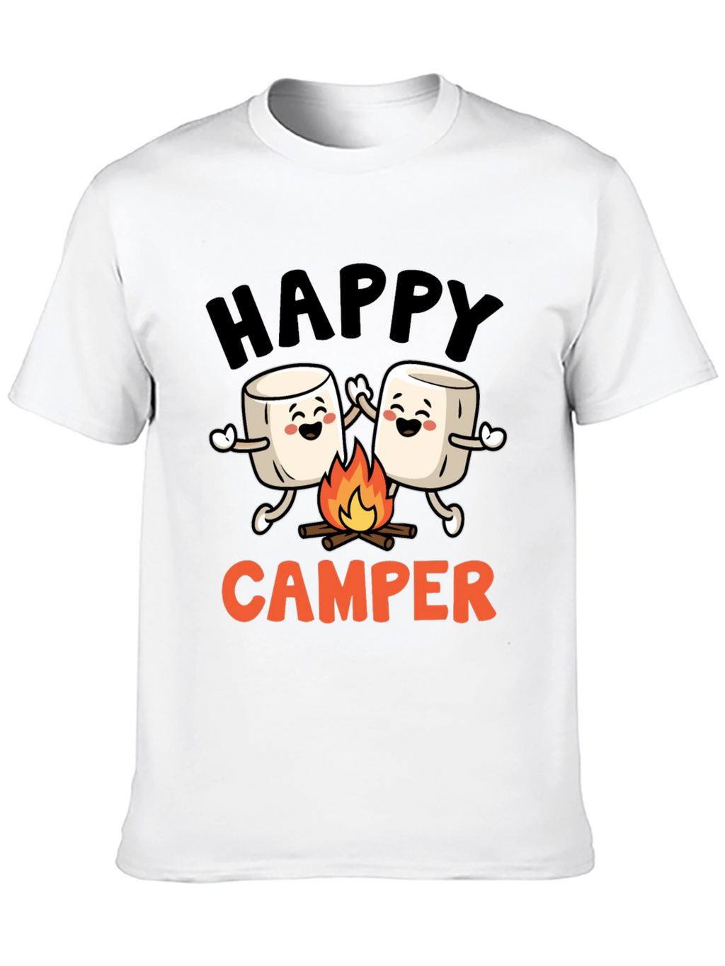 Happy Camper Marshmallow Graphic Tee