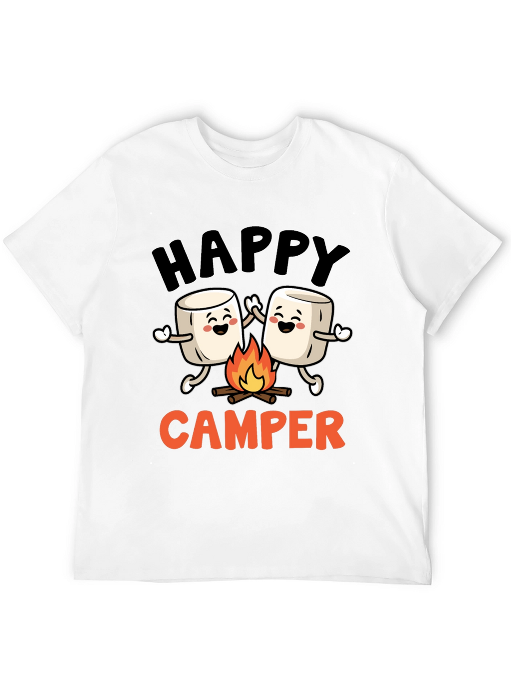 Happy Camper Marshmallow Graphic Tee