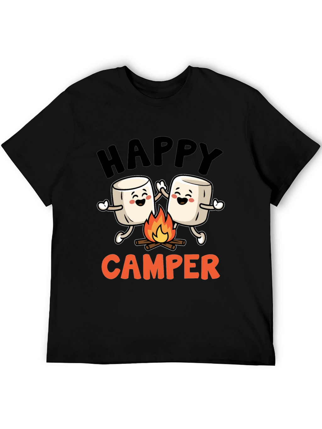 Happy Camper Marshmallow Graphic Tee