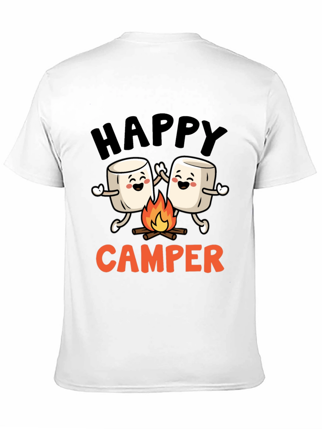 Happy Camper Marshmallow Graphic Tee