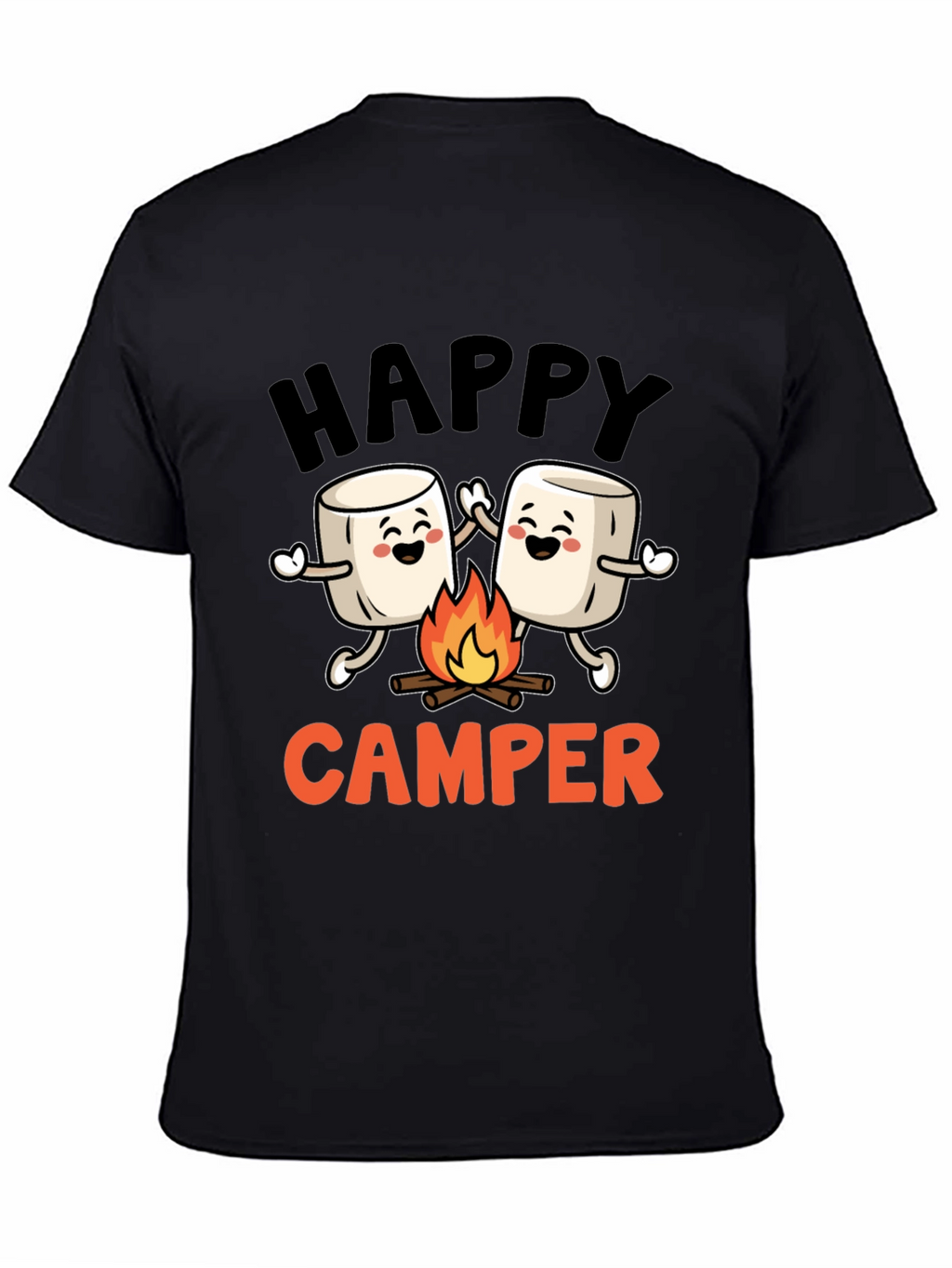 Happy Camper Marshmallow Graphic Tee