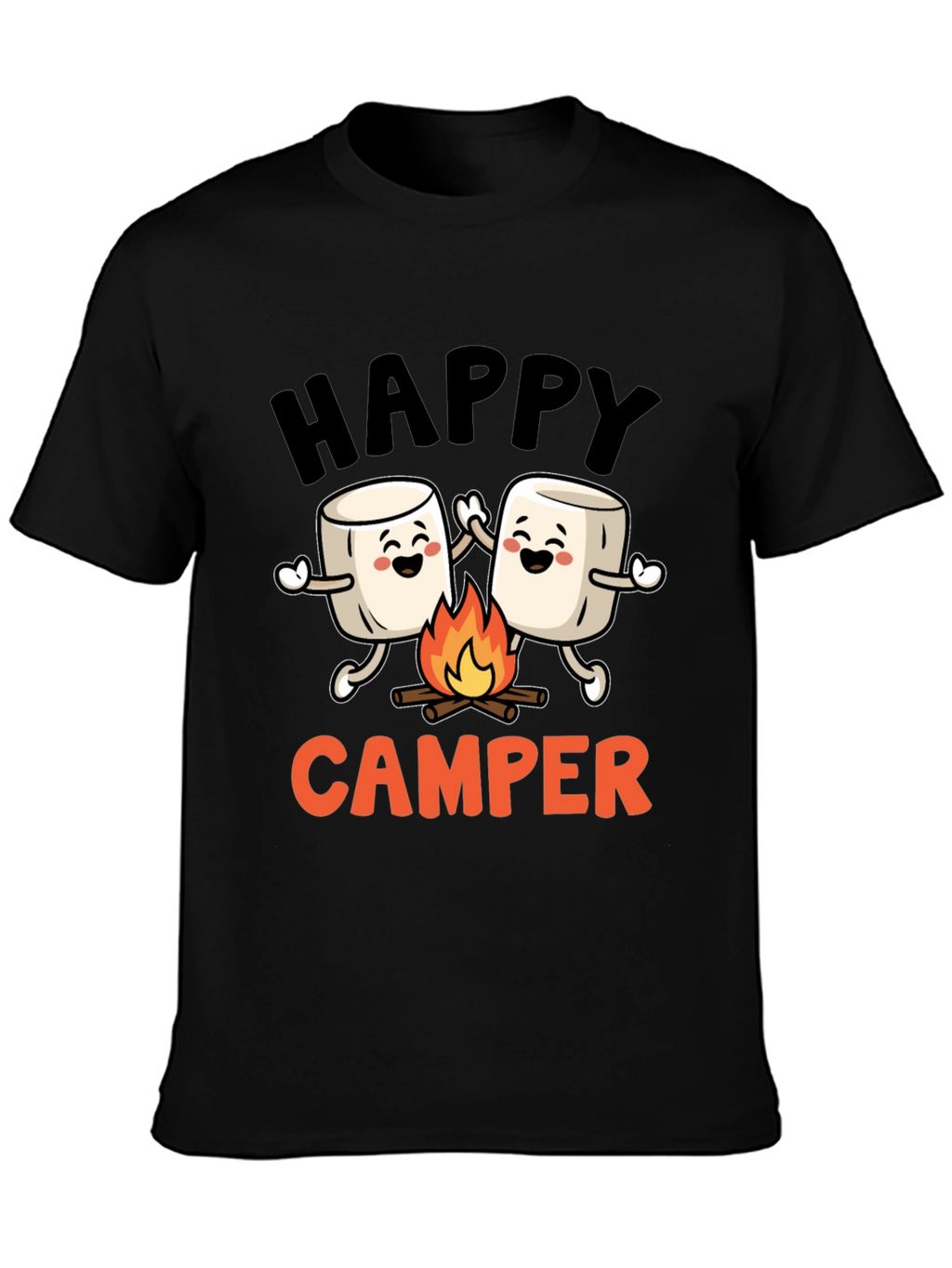 Happy Camper Marshmallow Graphic Tee