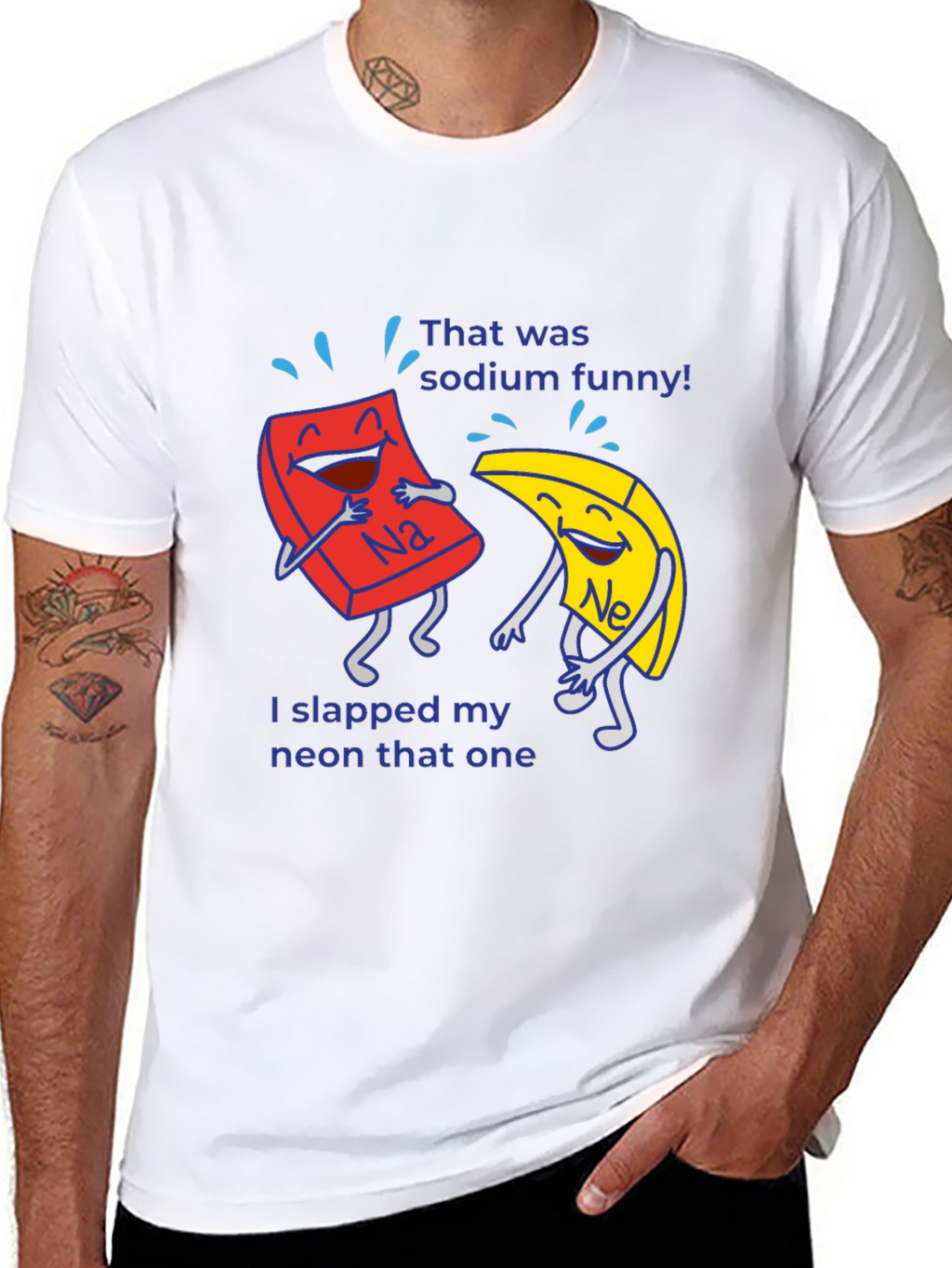 Funny Chemistry Pun T-Shirt Sodium Neon Elements Science Tee