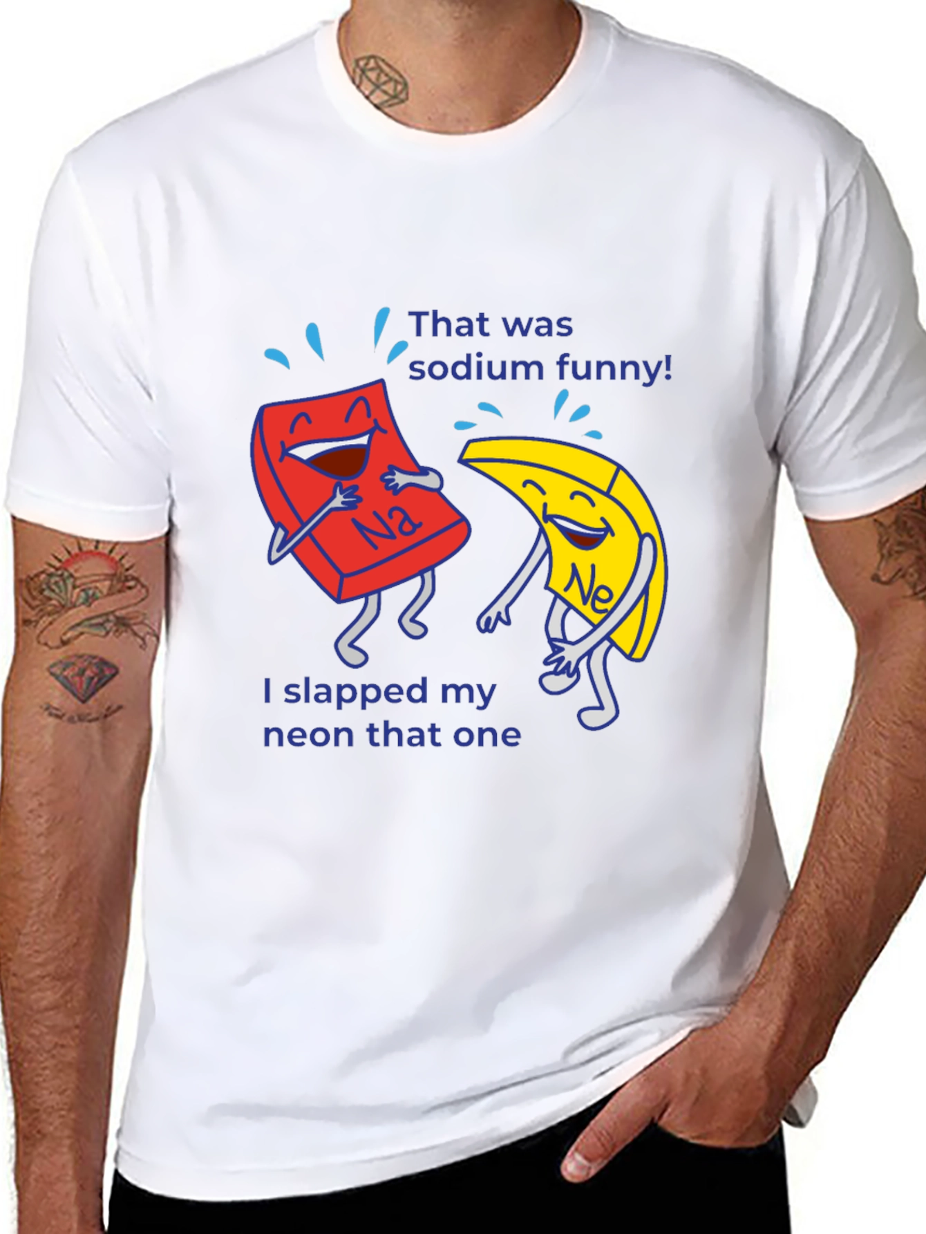Funny Chemistry Pun T-Shirt Sodium Neon Elements Science Tee