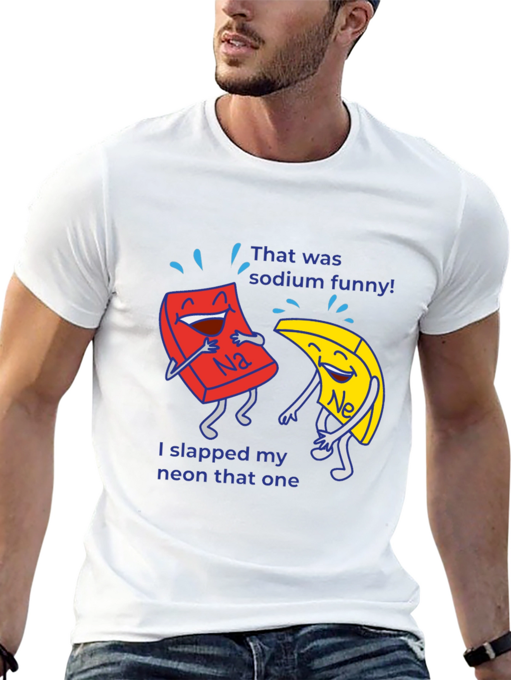 Funny Chemistry Pun T-Shirt Sodium Neon Elements Science Tee