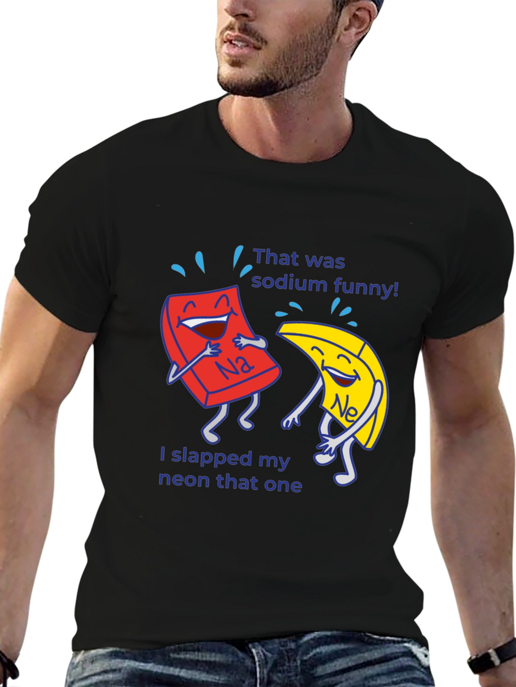 Funny Chemistry Pun T-Shirt Sodium Neon Elements Science Tee