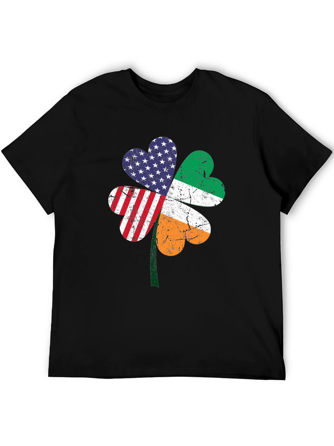 Irish American Pride Shamrock Graphic Tee
