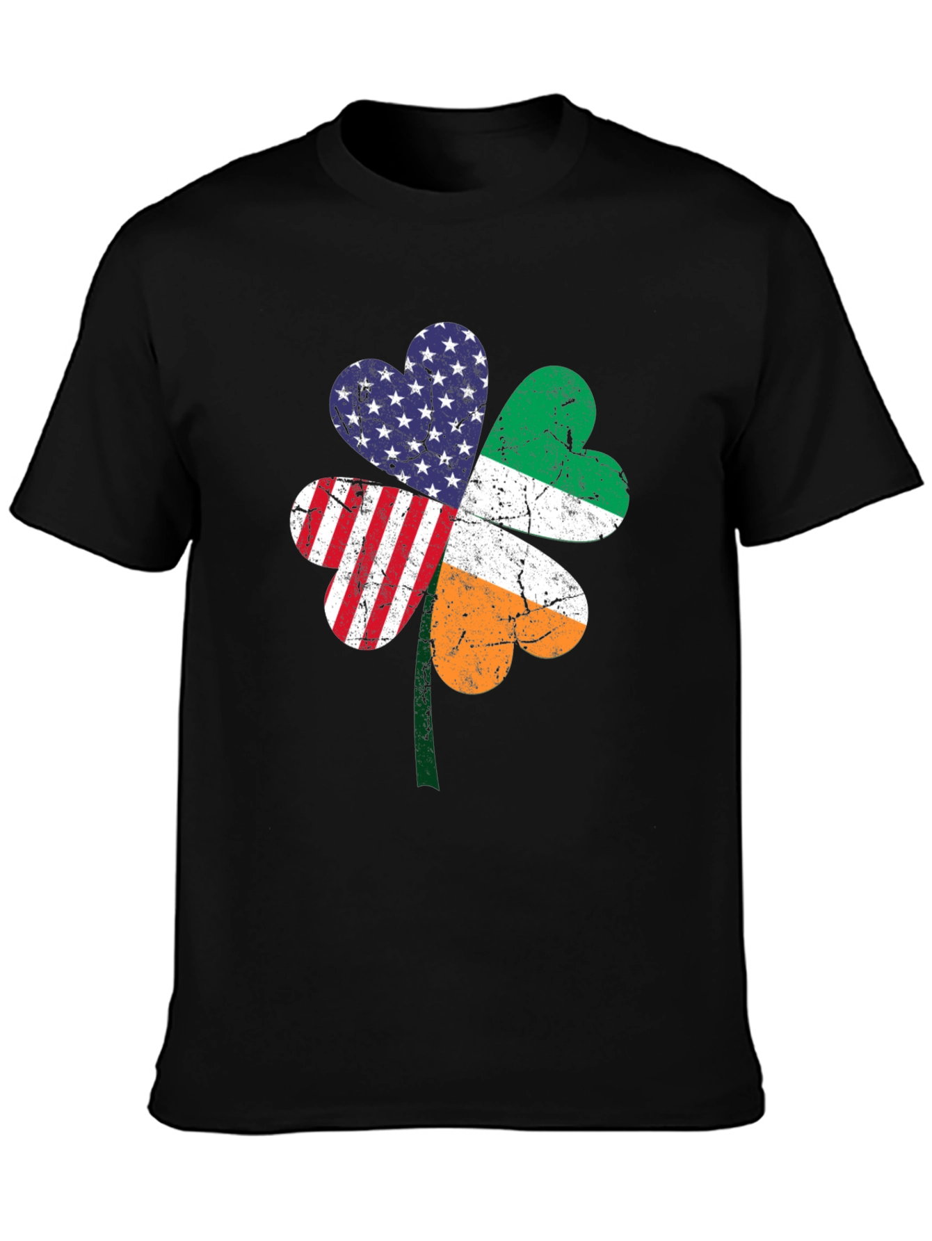 Irish American Pride Shamrock Graphic Tee