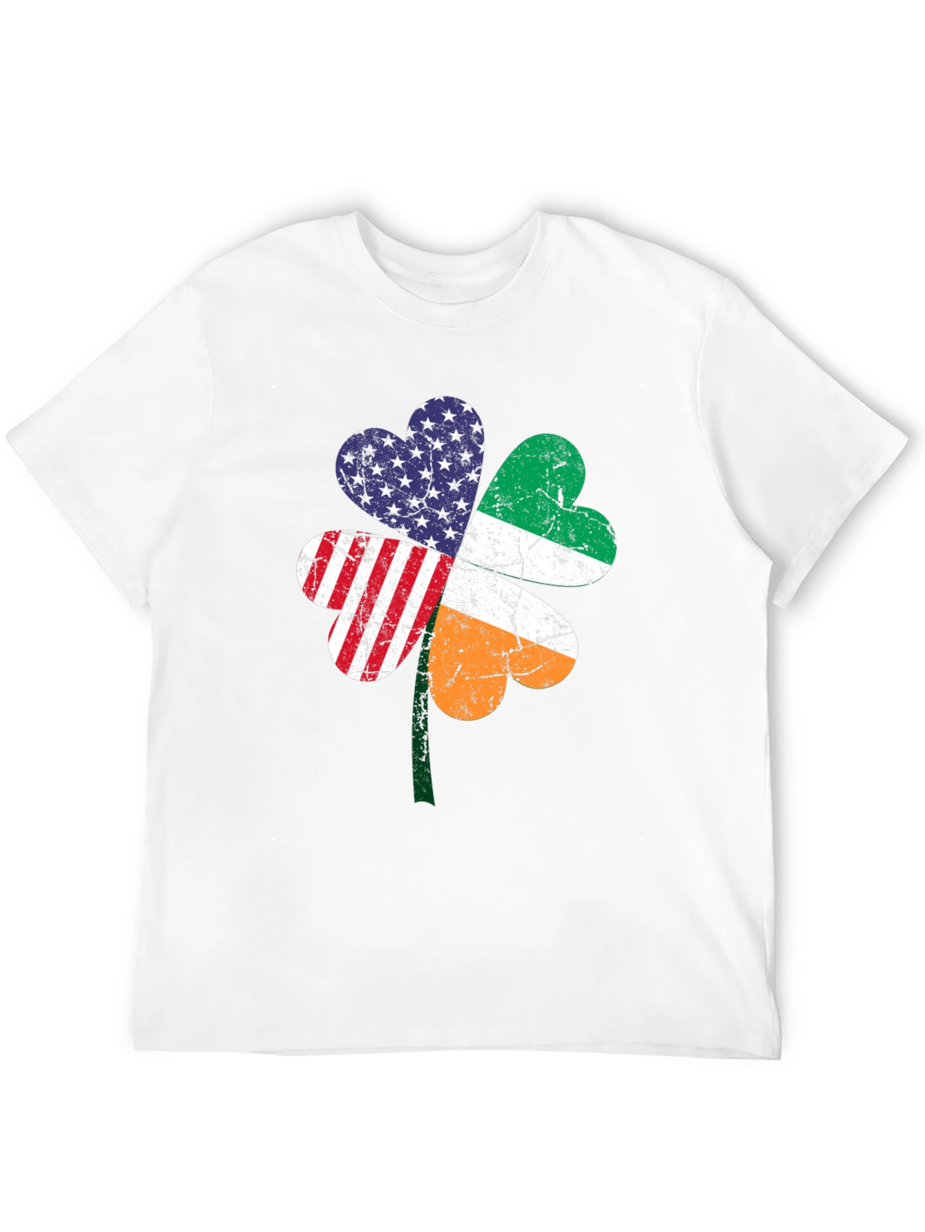 Irish American Pride Shamrock Graphic Tee