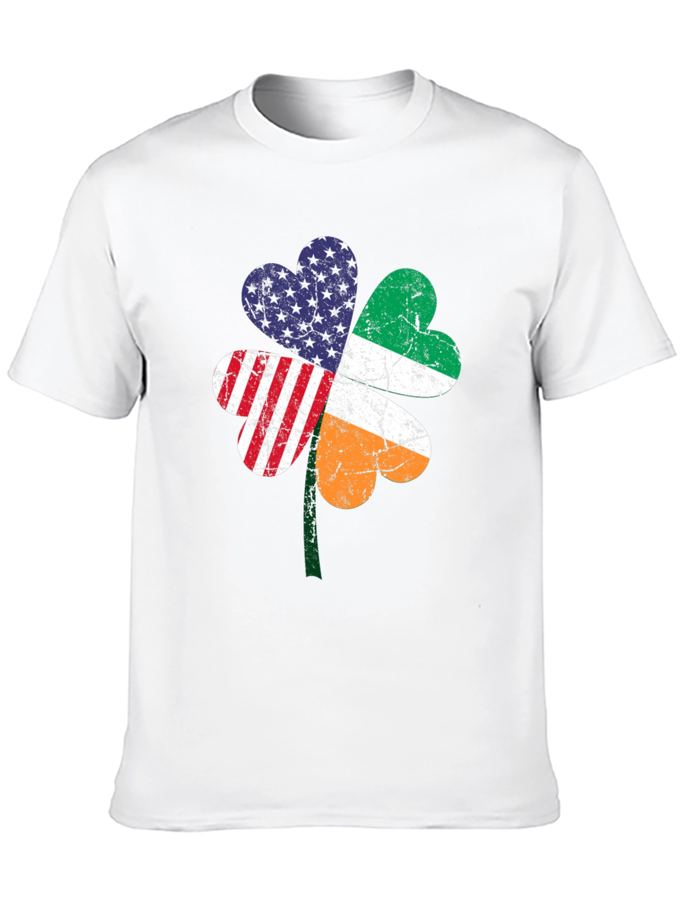 Irish American Pride Shamrock Graphic Tee