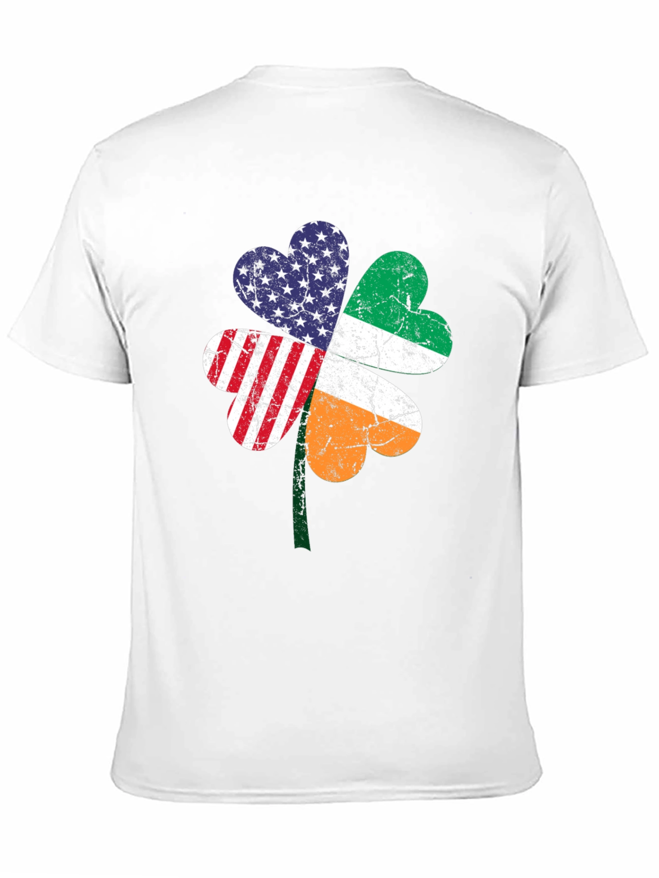 Irish American Pride Shamrock Graphic Tee