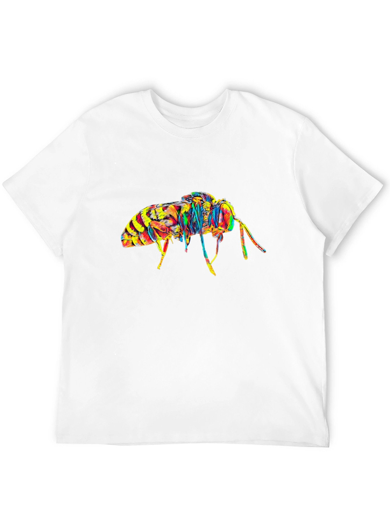 Bee Graphic T-Shirt - Artistic Insect Design