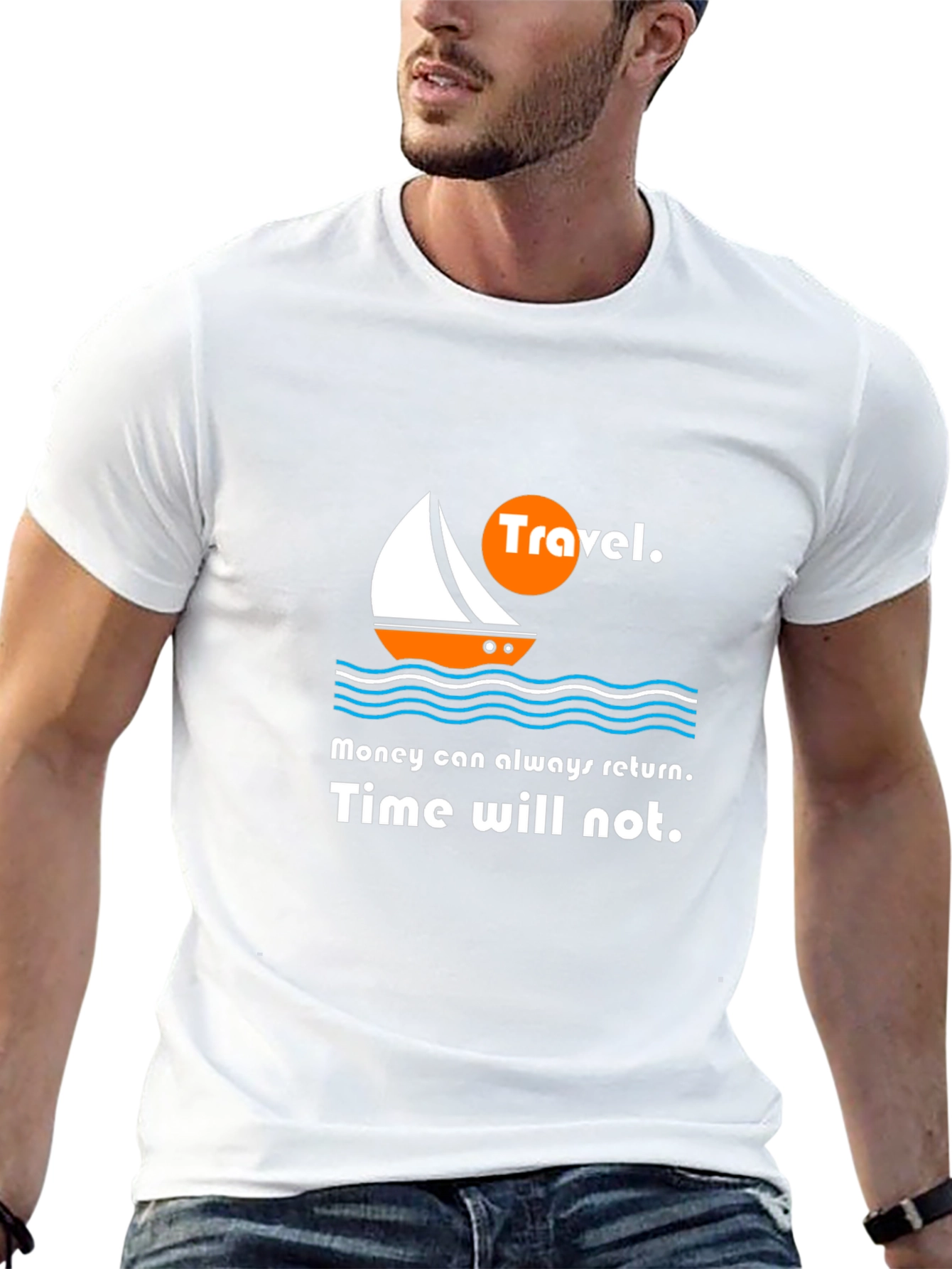 Travel Graphic Tee - Time Waits for No One