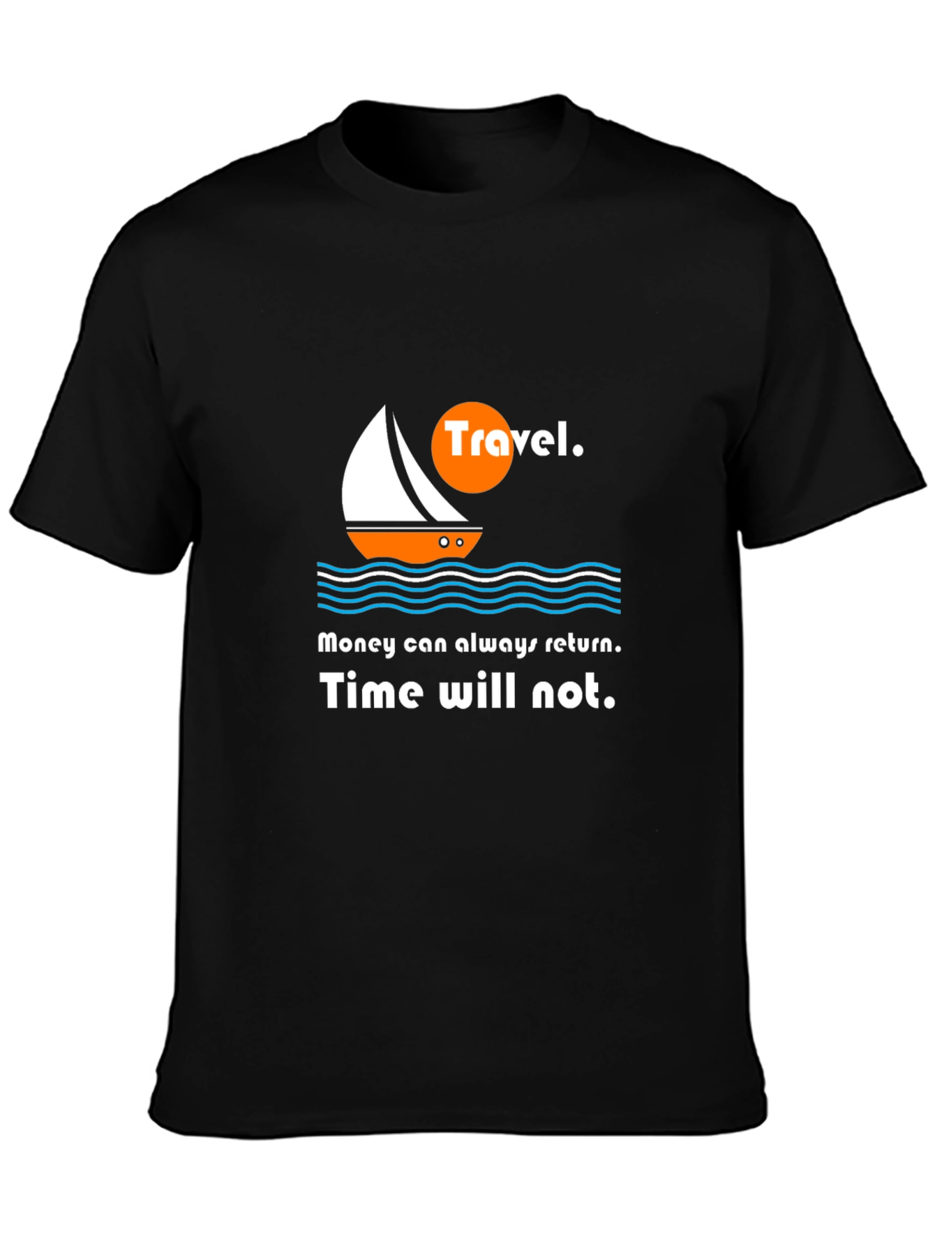 Travel Graphic Tee - Time Waits for No One
