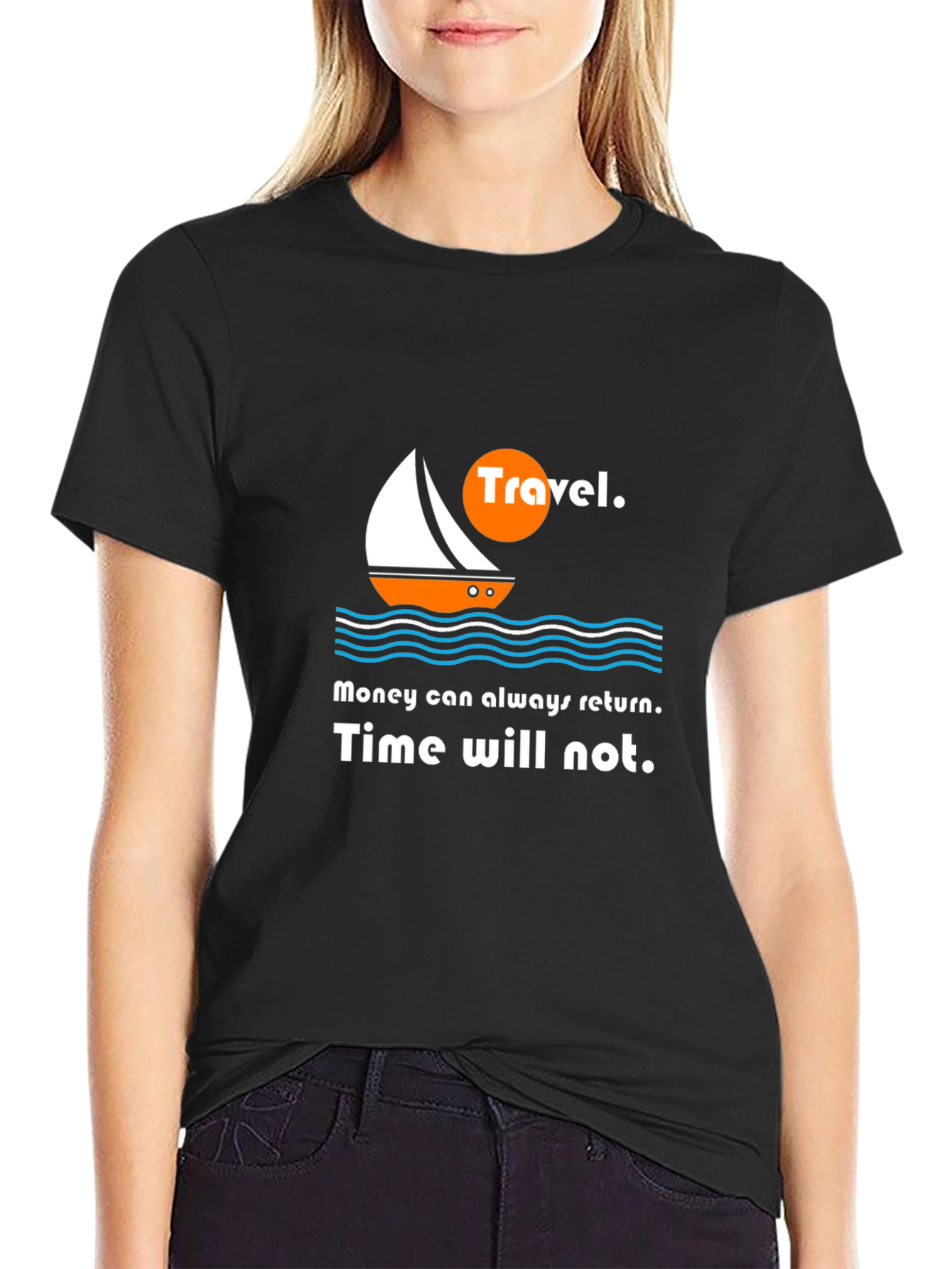 Travel Graphic Tee - Time Waits for No One