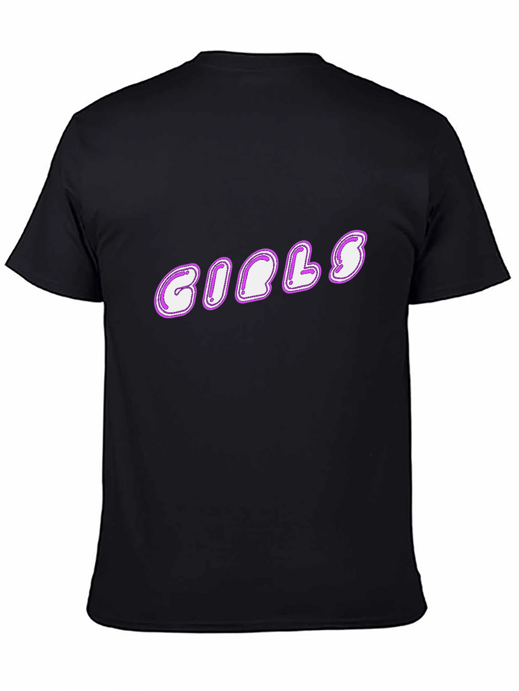 Girls Graphic Black T-Shirt - Casual Style