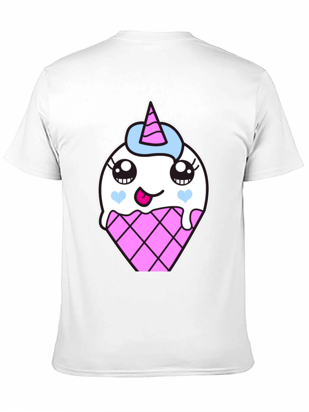 Unicorn Ice Cream Cone Graphic T-Shirt