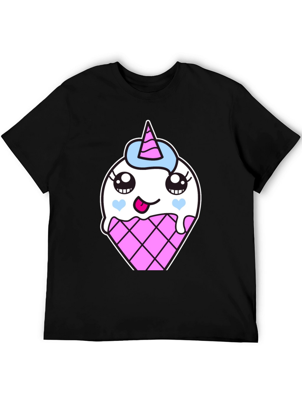 Unicorn Ice Cream Cone Graphic T-Shirt