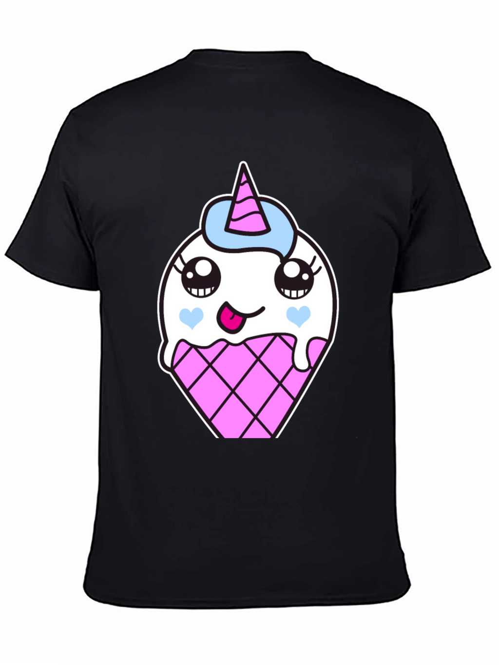 Unicorn Ice Cream Cone Graphic T-Shirt