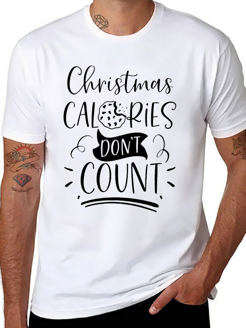 Christmas Calories Dont Count Graphic Tee