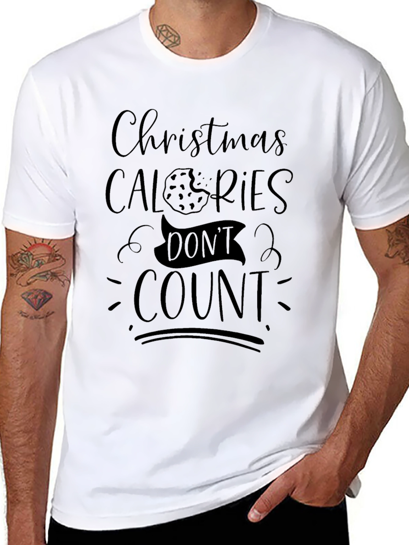 Christmas Calories Dont Count Graphic Tee