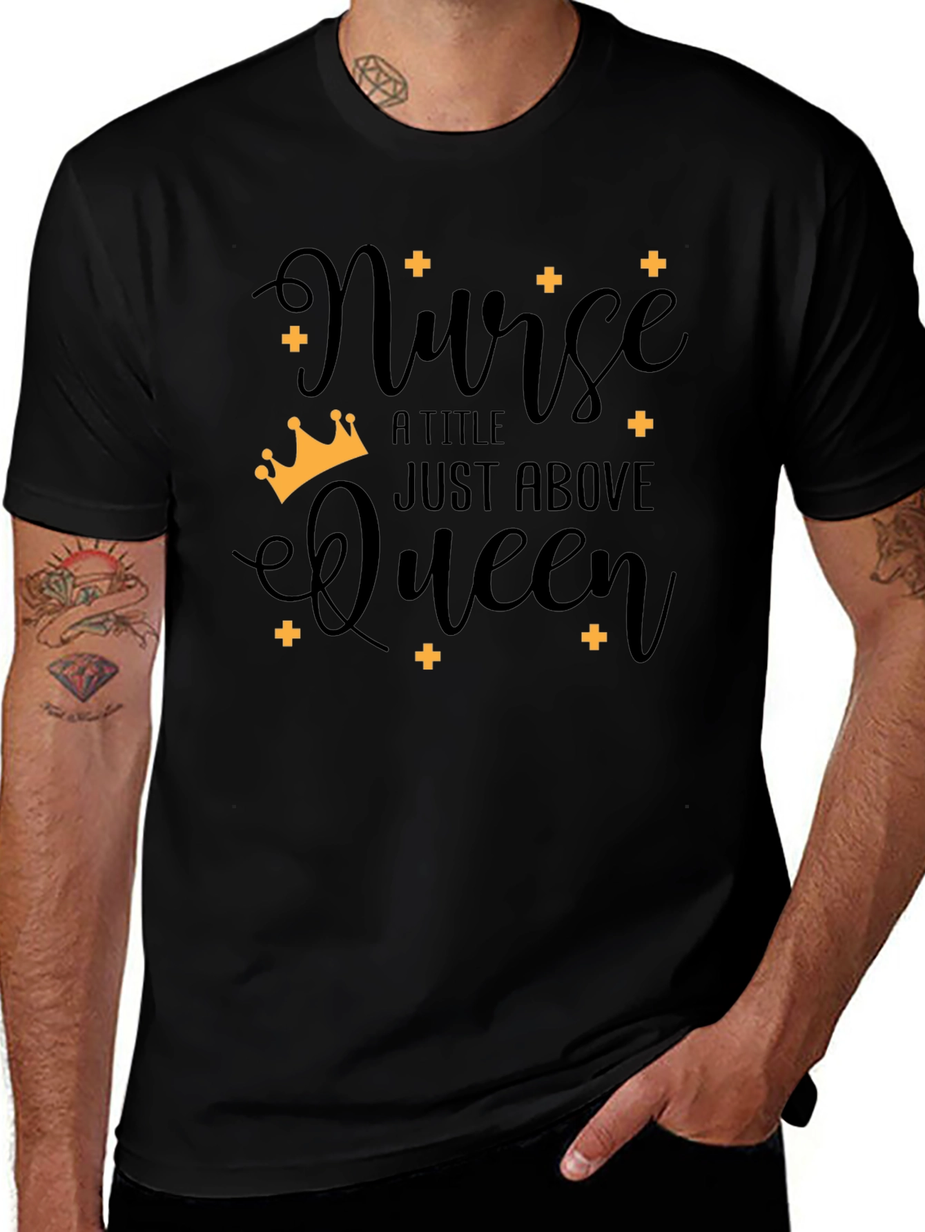 Nurse Queen T-Shirt - Black