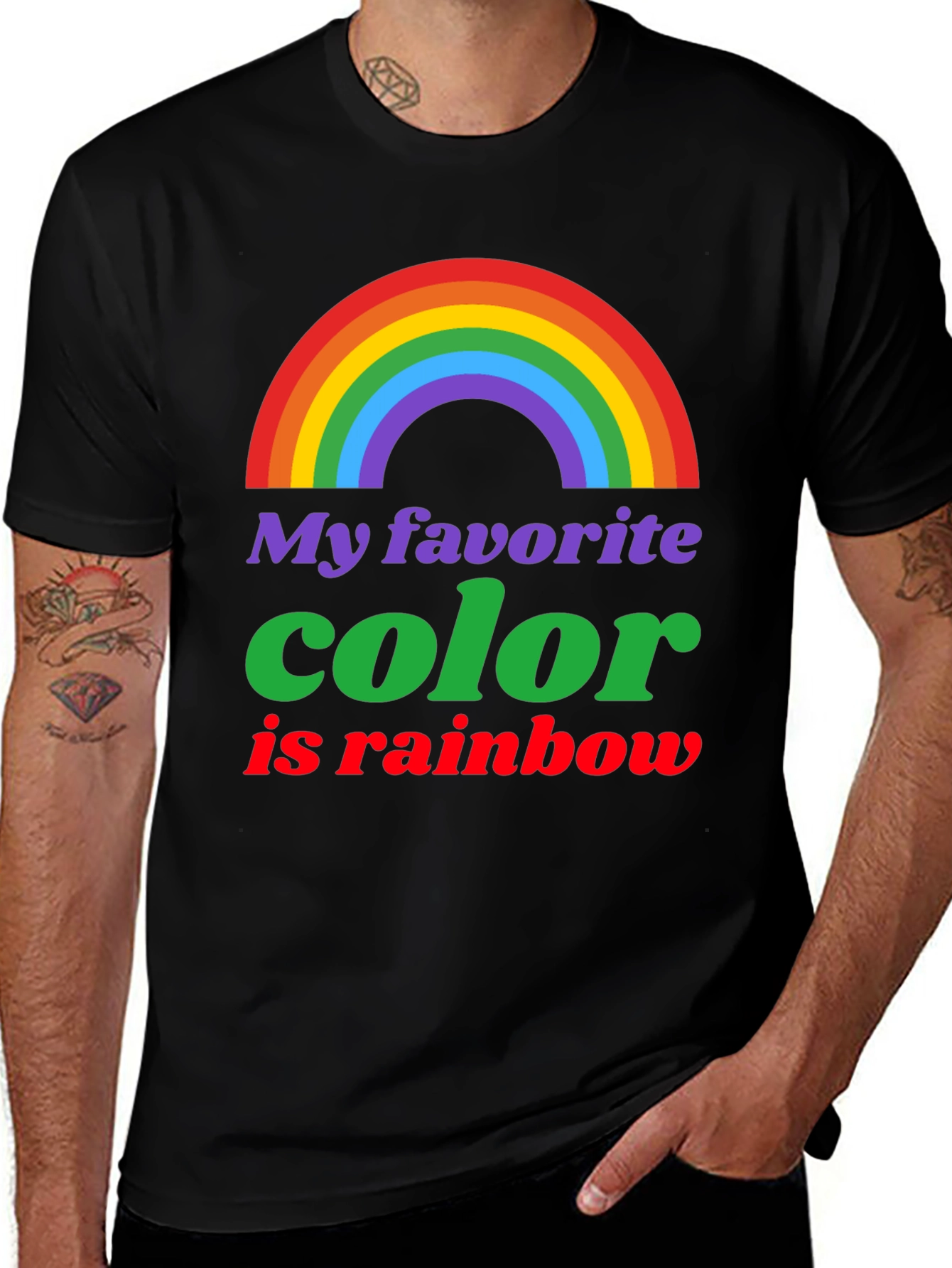Rainbow Pride T-Shirt: My Favorite Color is Rainbow