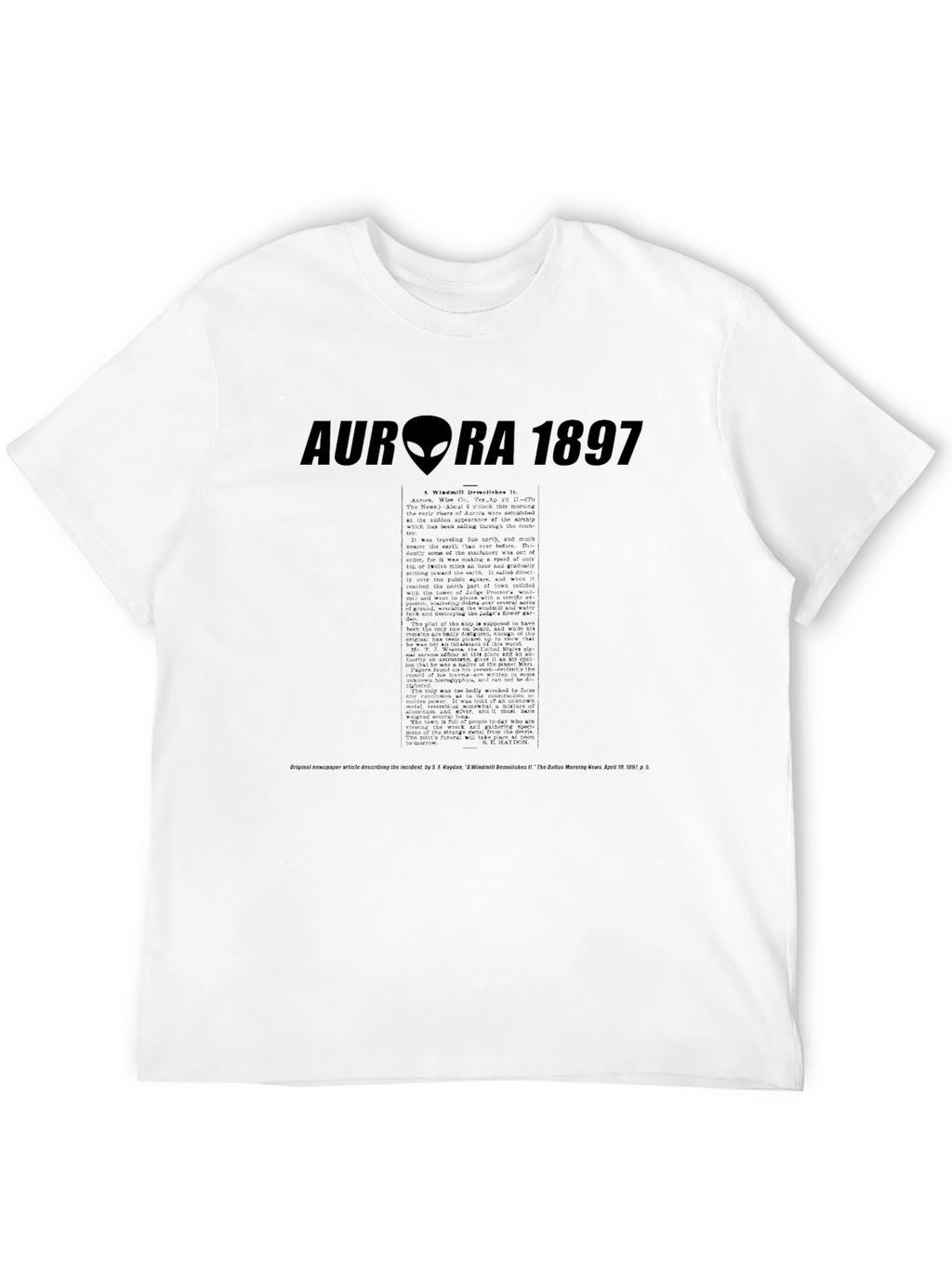 Aurora 1897 Alien Encounter Black T-Shirt