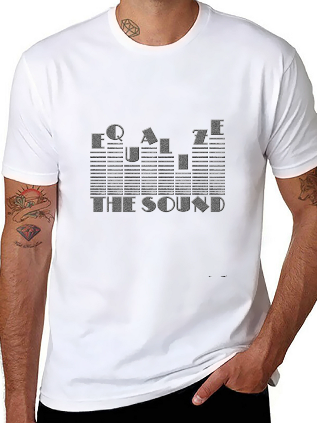 Equalize The Sound Graphic T-Shirt - Black