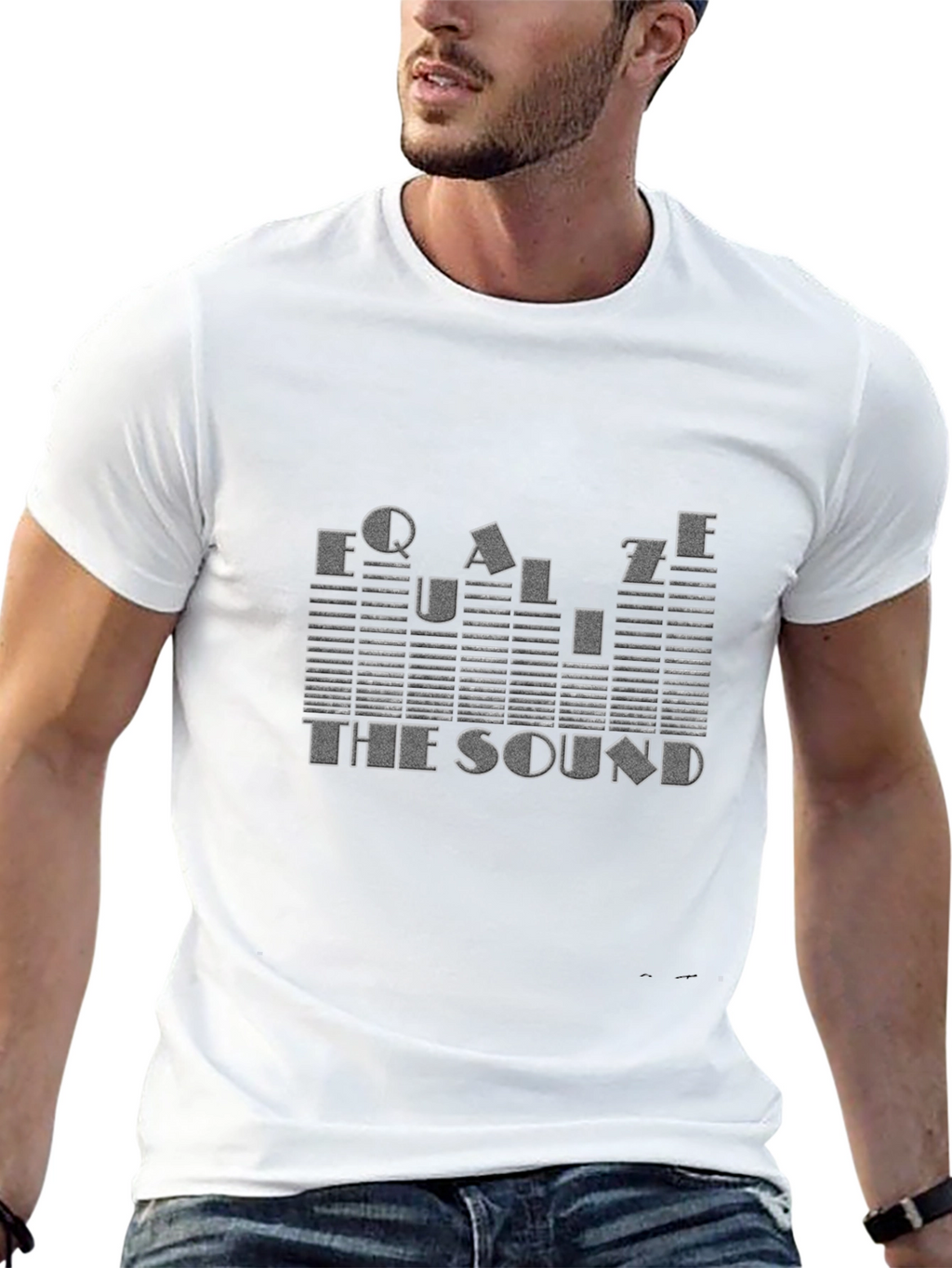 Equalize The Sound Graphic T-Shirt - Black
