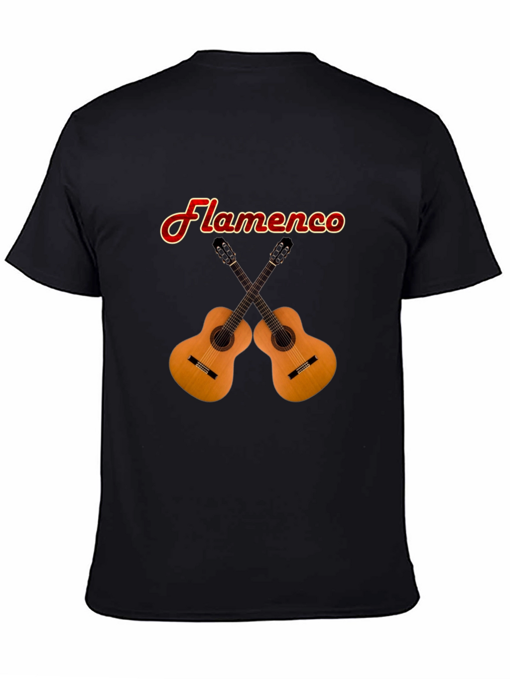 Flamenco Guitars Graphic T-Shirt - Black