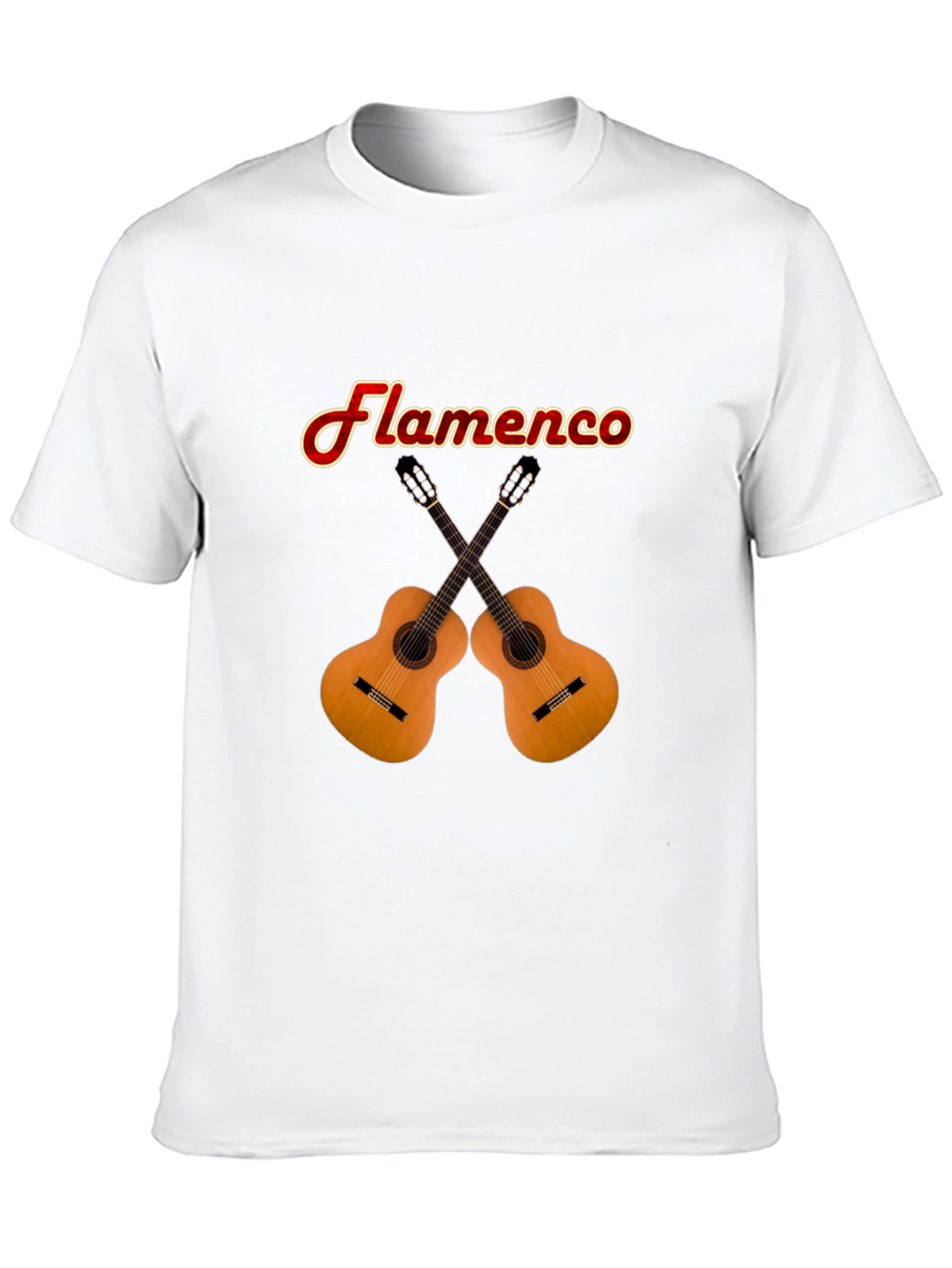 Flamenco Guitars Graphic T-Shirt - Black