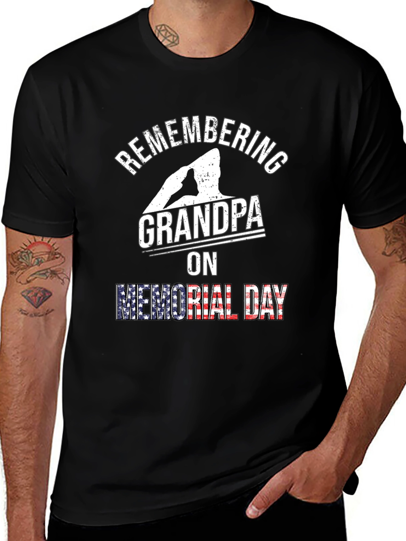 Remembering Grandpa Memorial Day T-Shirt