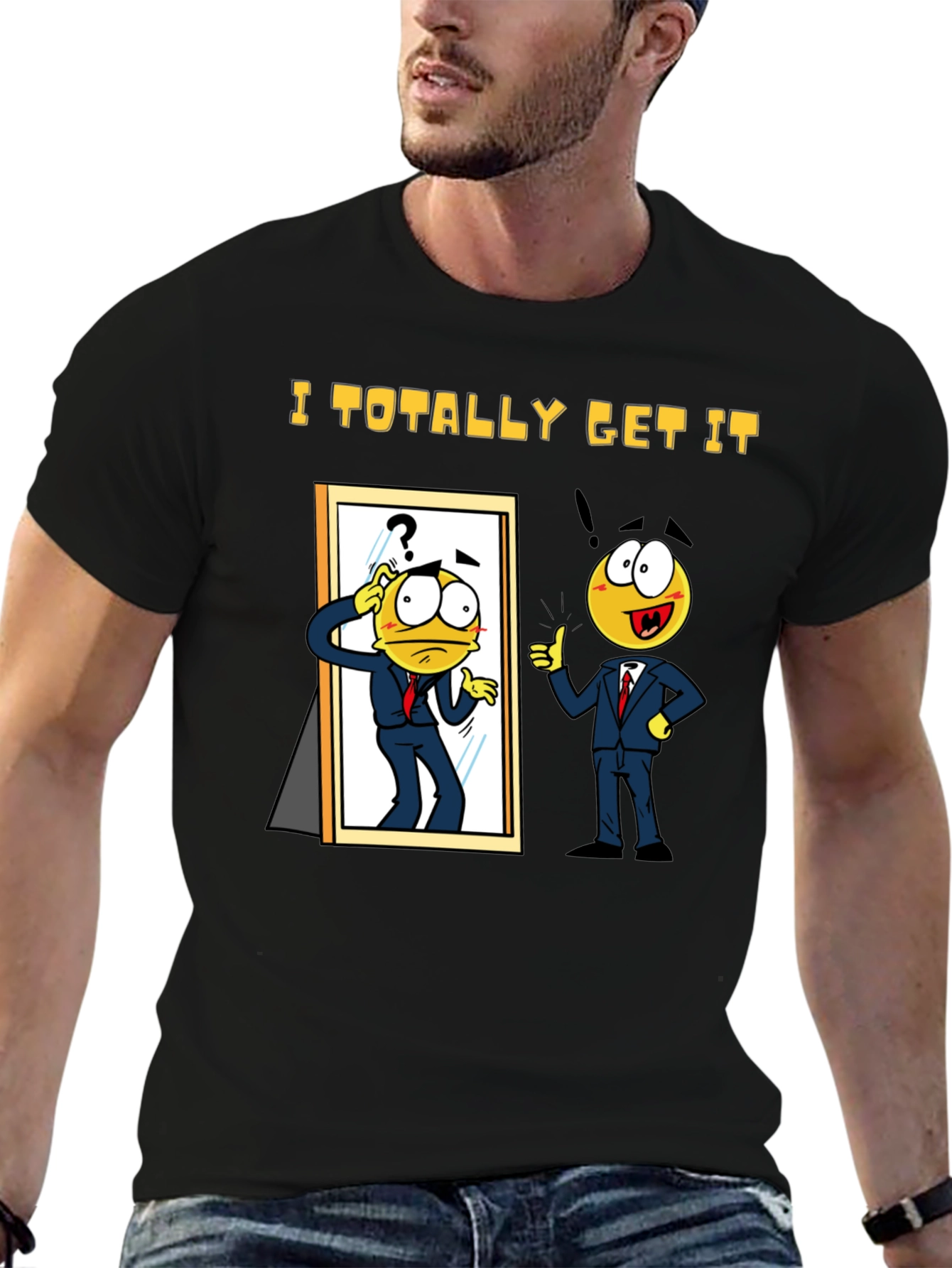 I Totally Get It Black T-Shirt