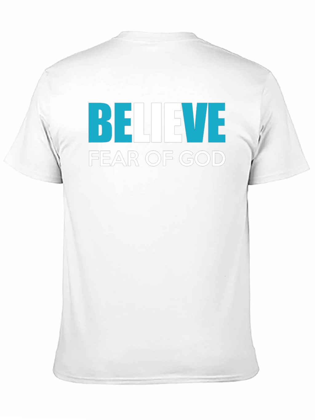 Believe Fear of God Black Graphic T-Shirt