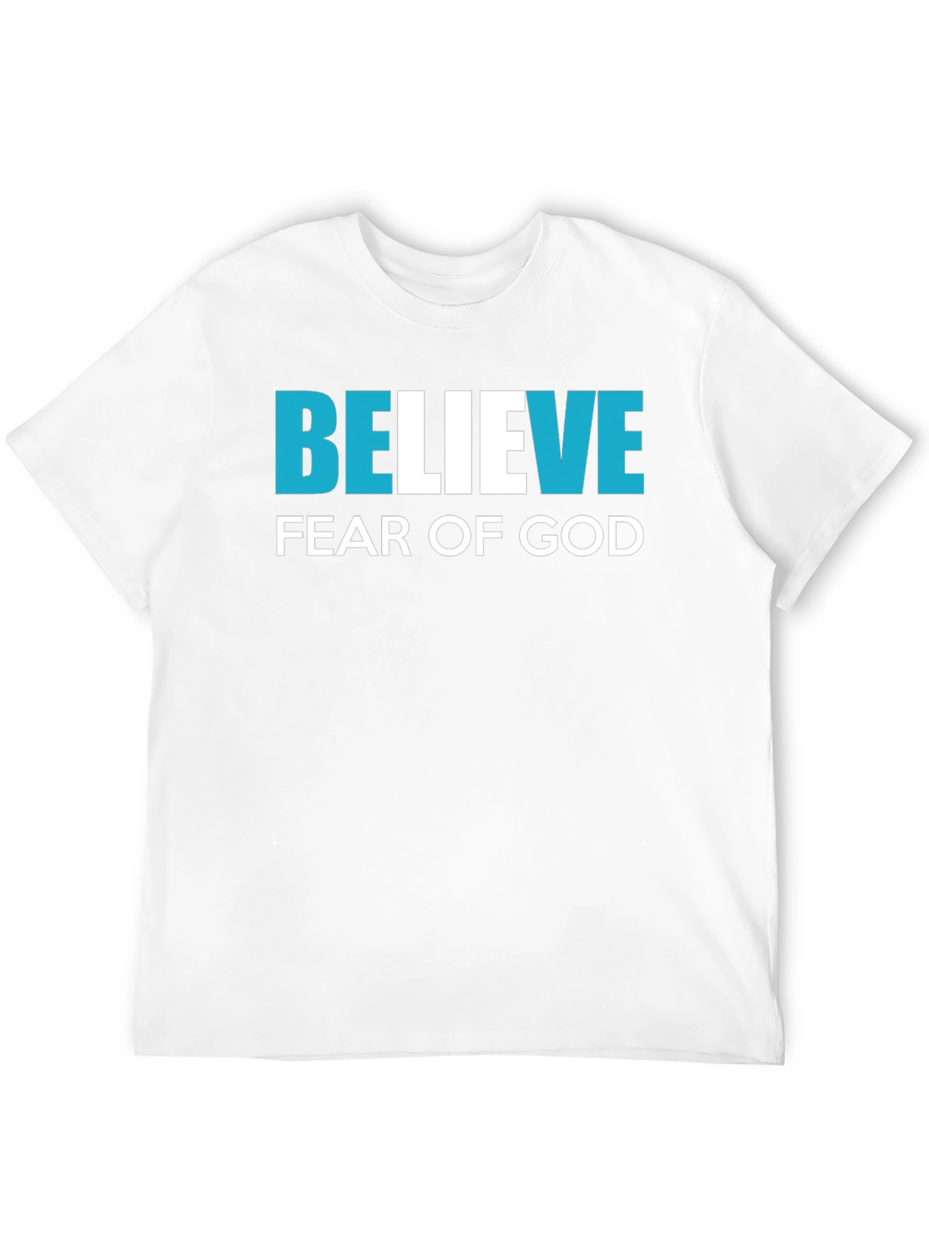 Believe Fear of God Black Graphic T-Shirt