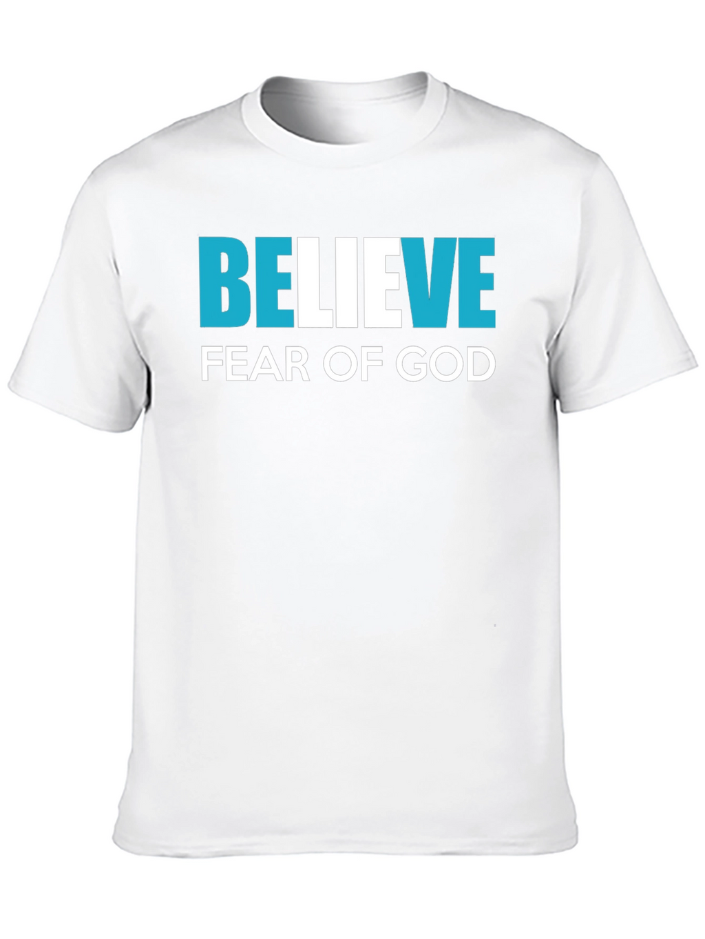 Believe Fear of God Black Graphic T-Shirt