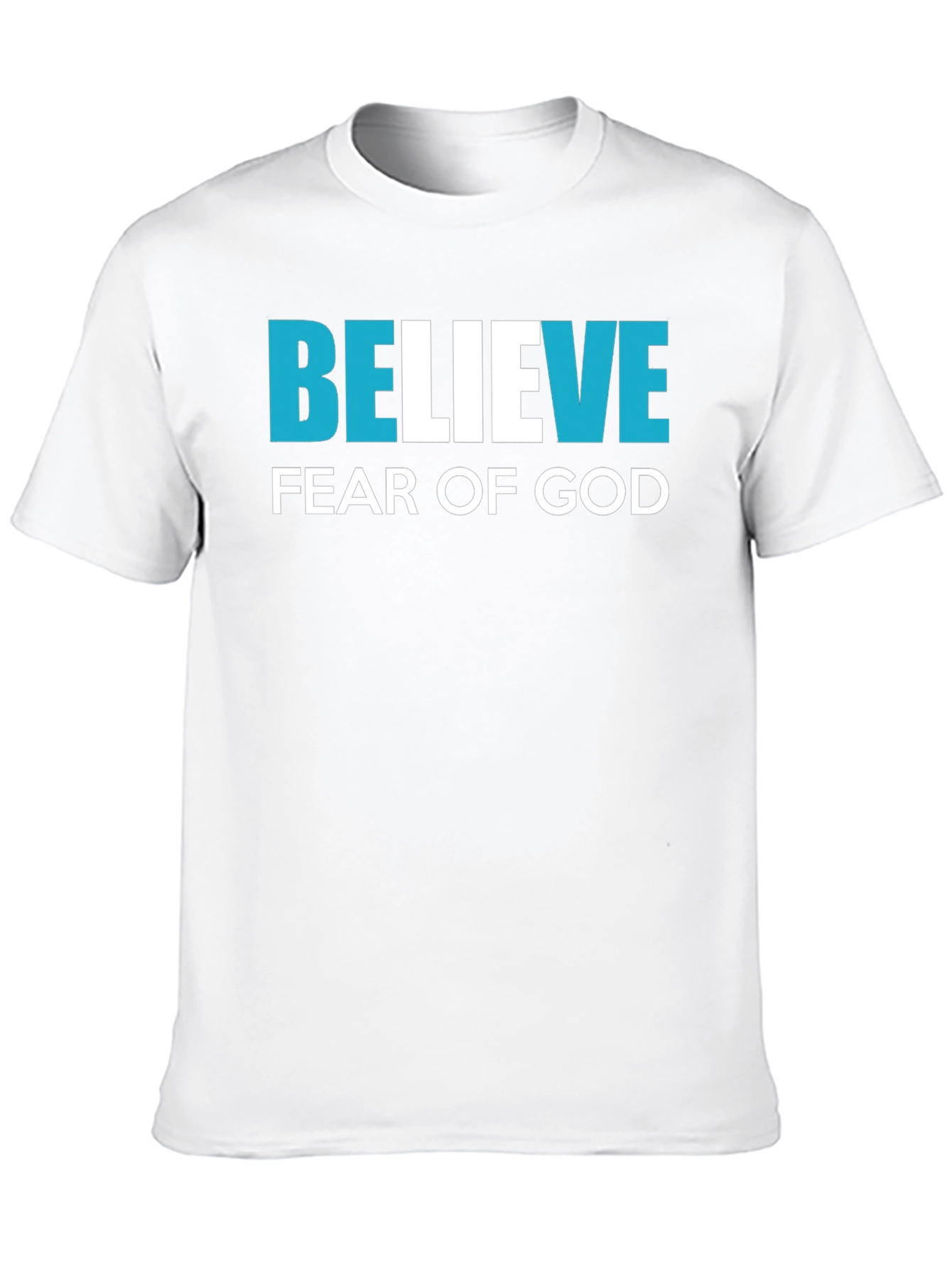Believe Fear of God Black Graphic T-Shirt