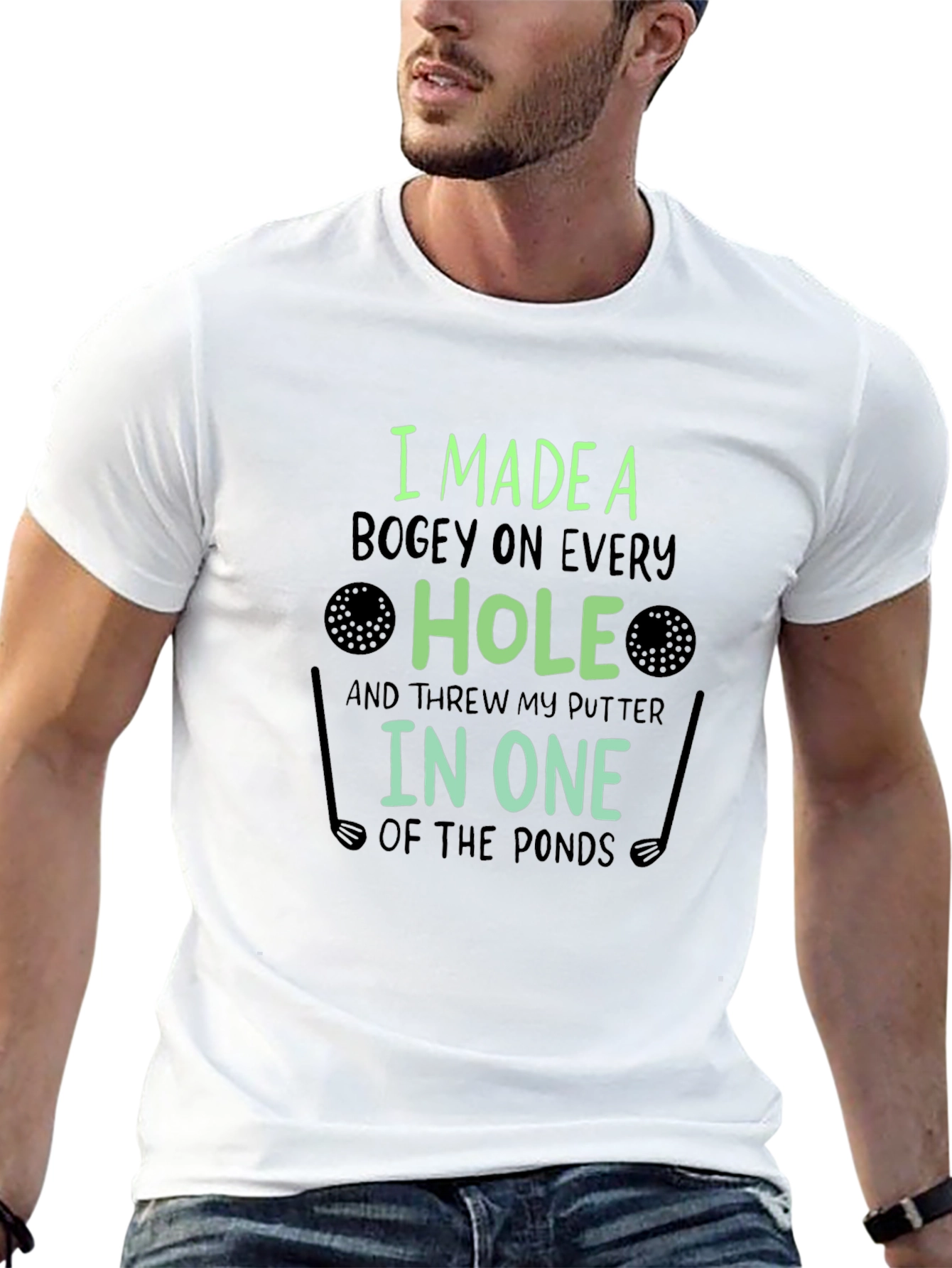 Funny Golf T-Shirt: Bogey on Every Hole